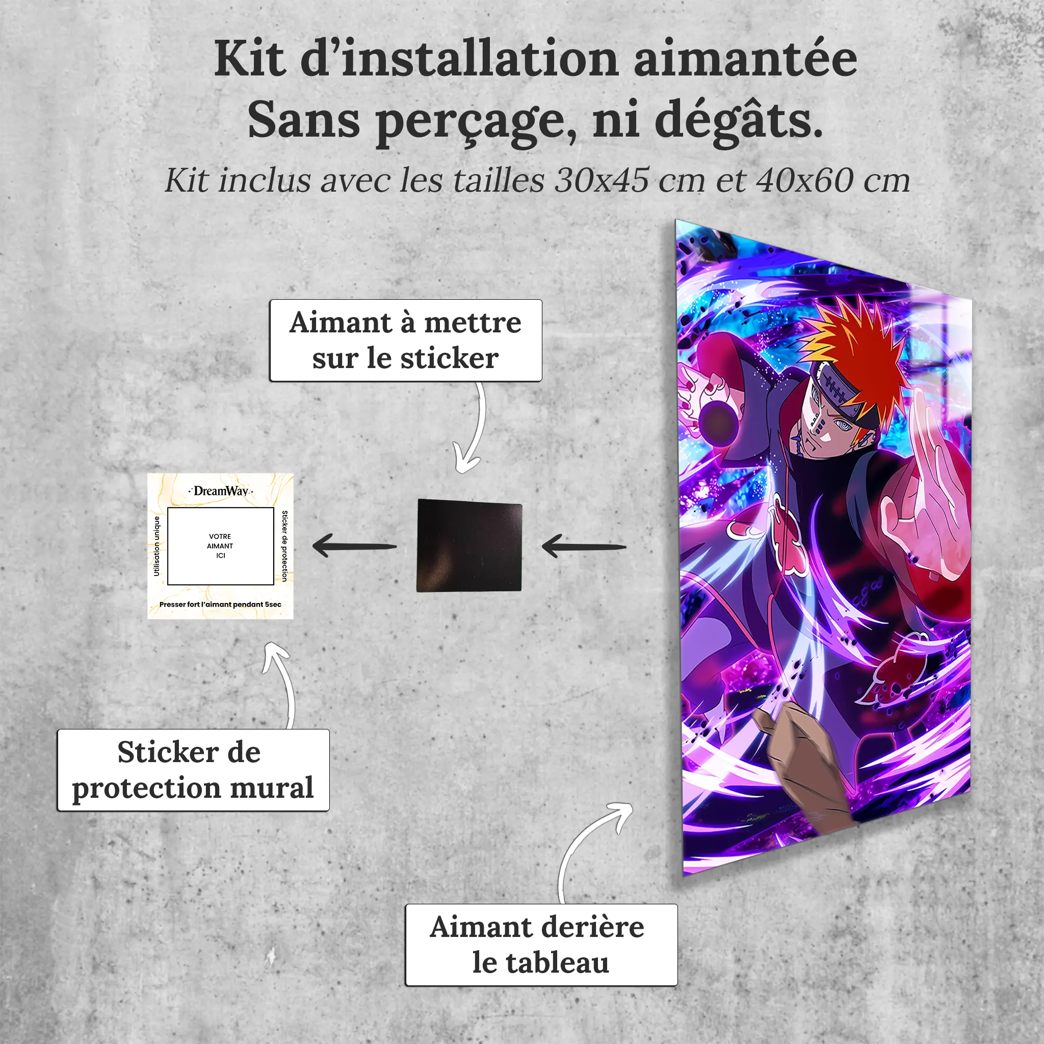 tableau-pain-colore-avec-installation-aimantee | DreamWay