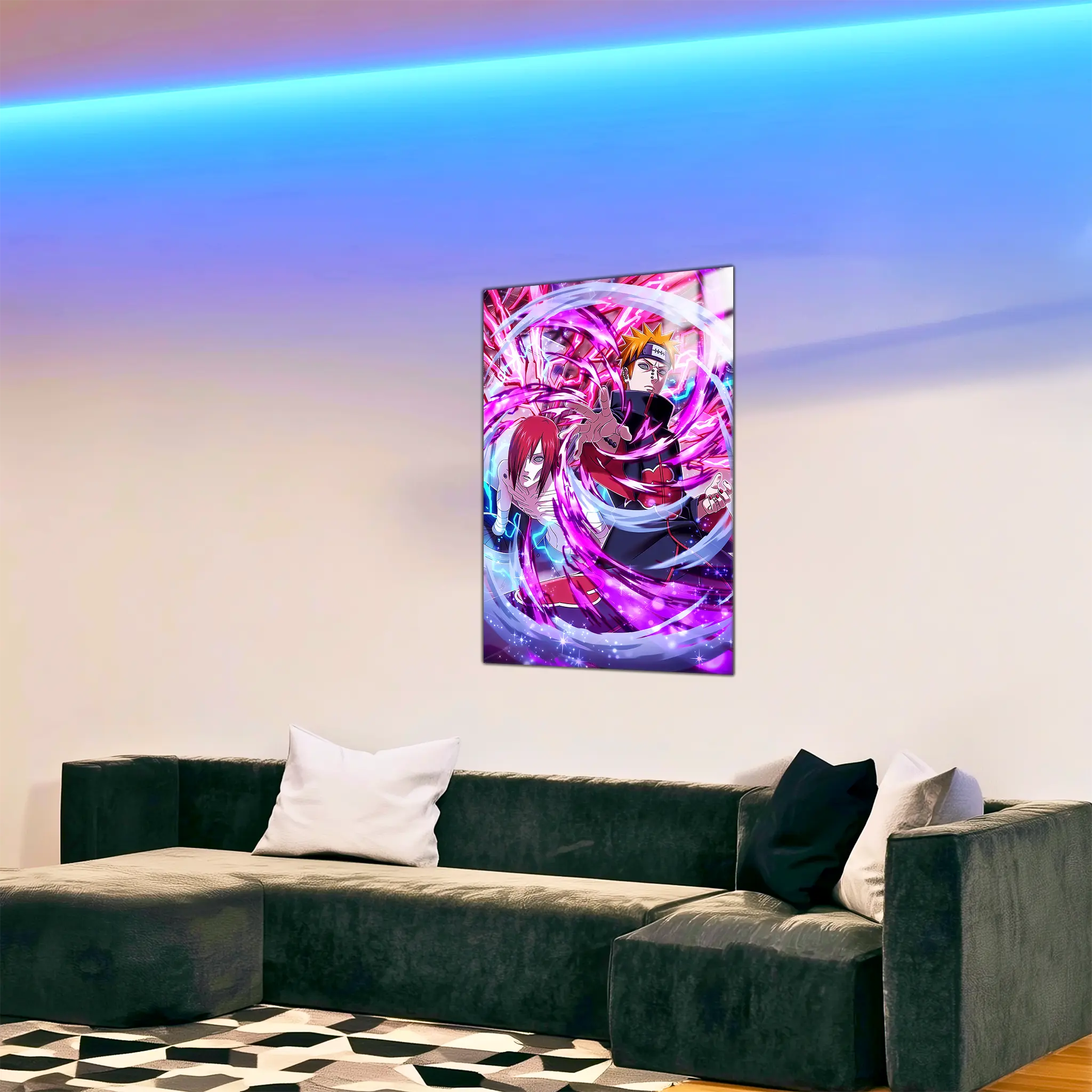 tableau-pain-et-nagato-colore-dans-le-salon | DreamWay