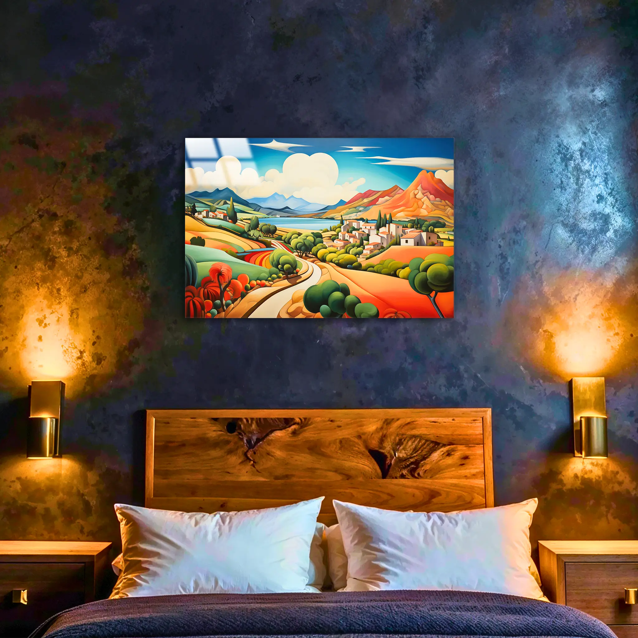 tableau-paysage-abstrait-4k-dans-la-chambre | DreamWay