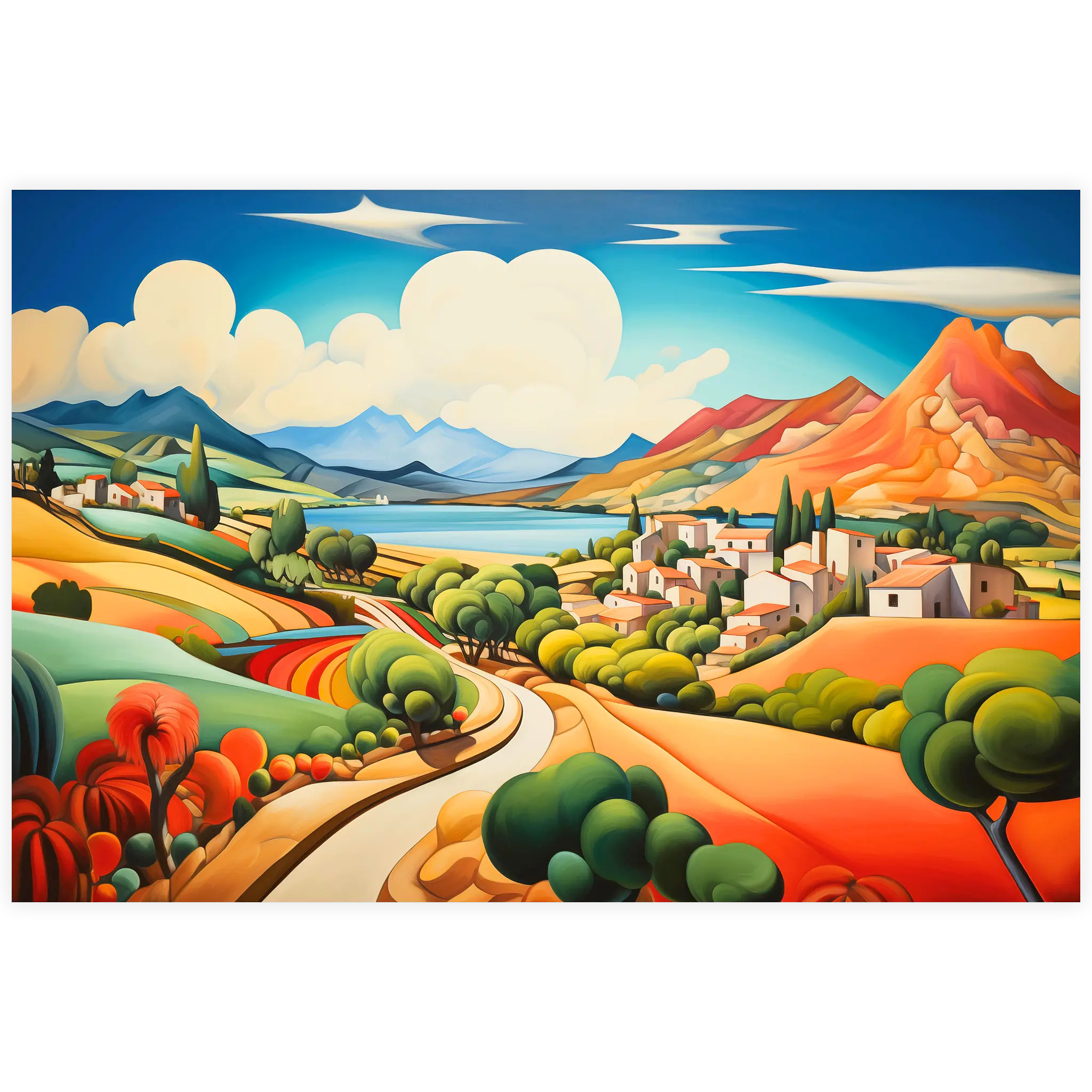 tableau-paysage-abstrait-4k | DreamWay