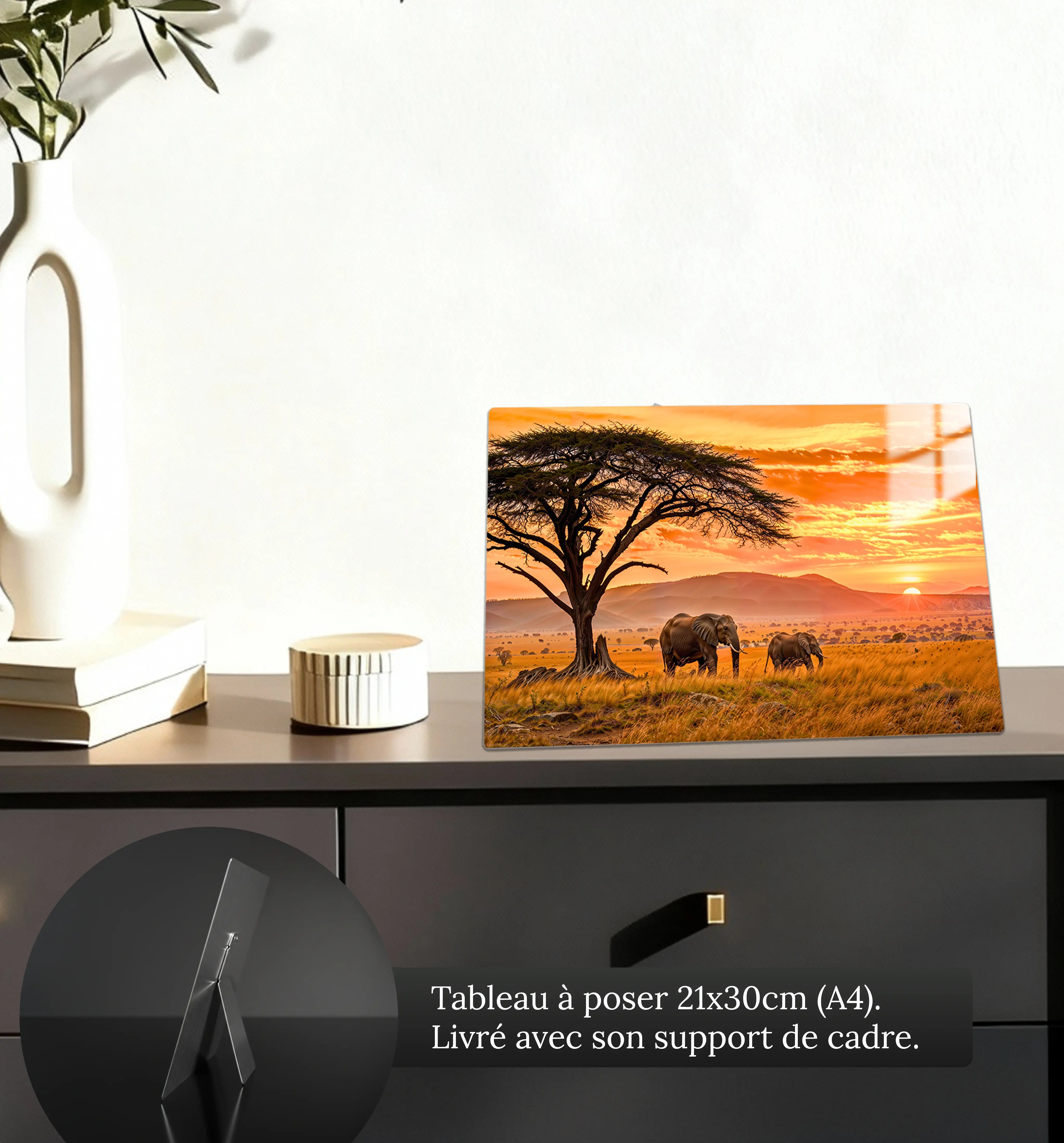 tableau-paysage-africain-4k-petit-format-a-poser-sur-meuble | DreamWay