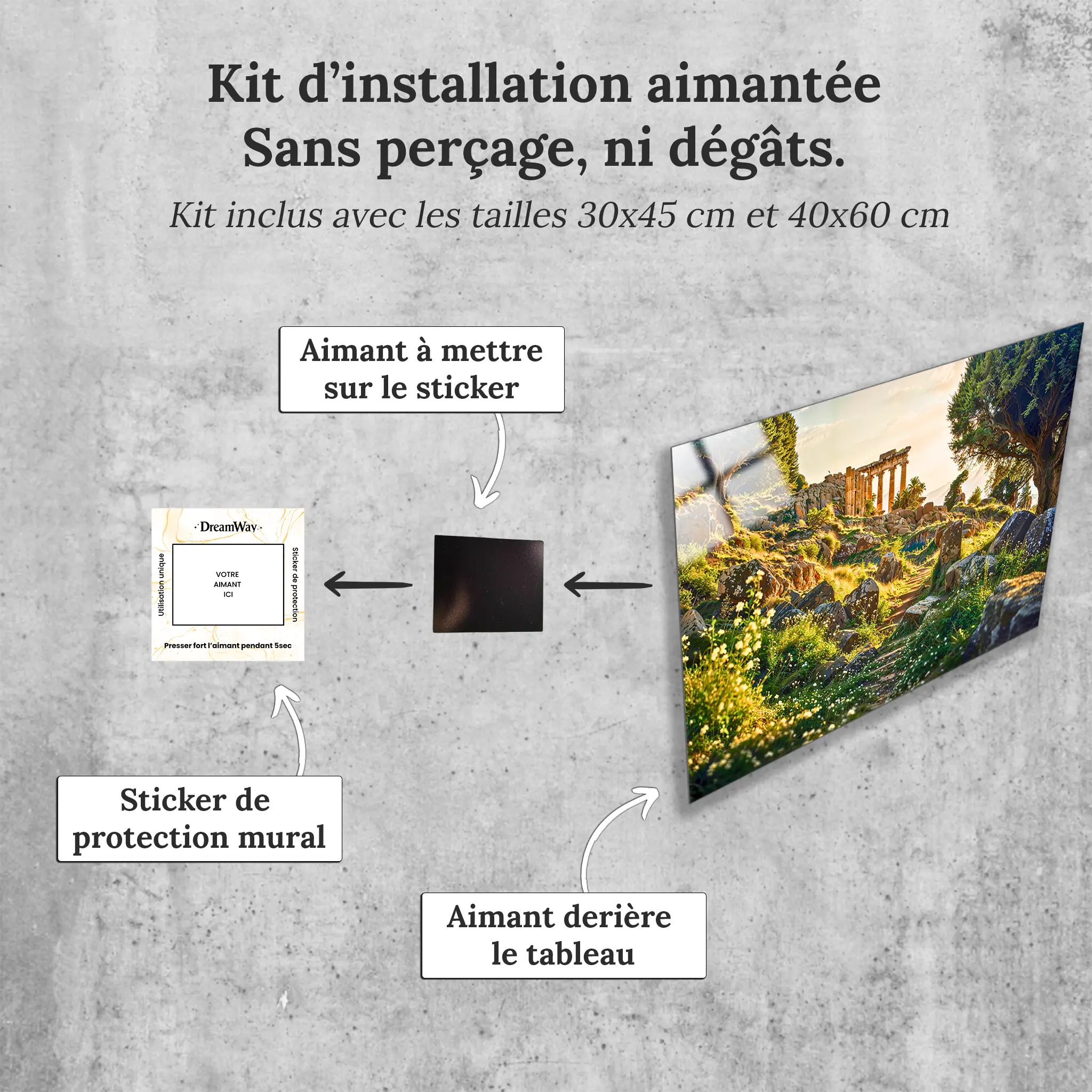 tableau-paysage-ancien-4k-avec-installation-aimantee | DreamWay