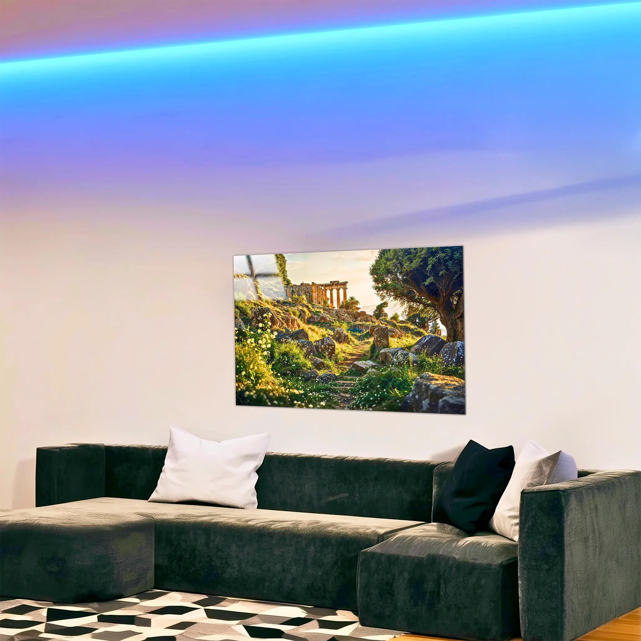 tableau-paysage-ancien-4k-dans-le-salon | DreamWay