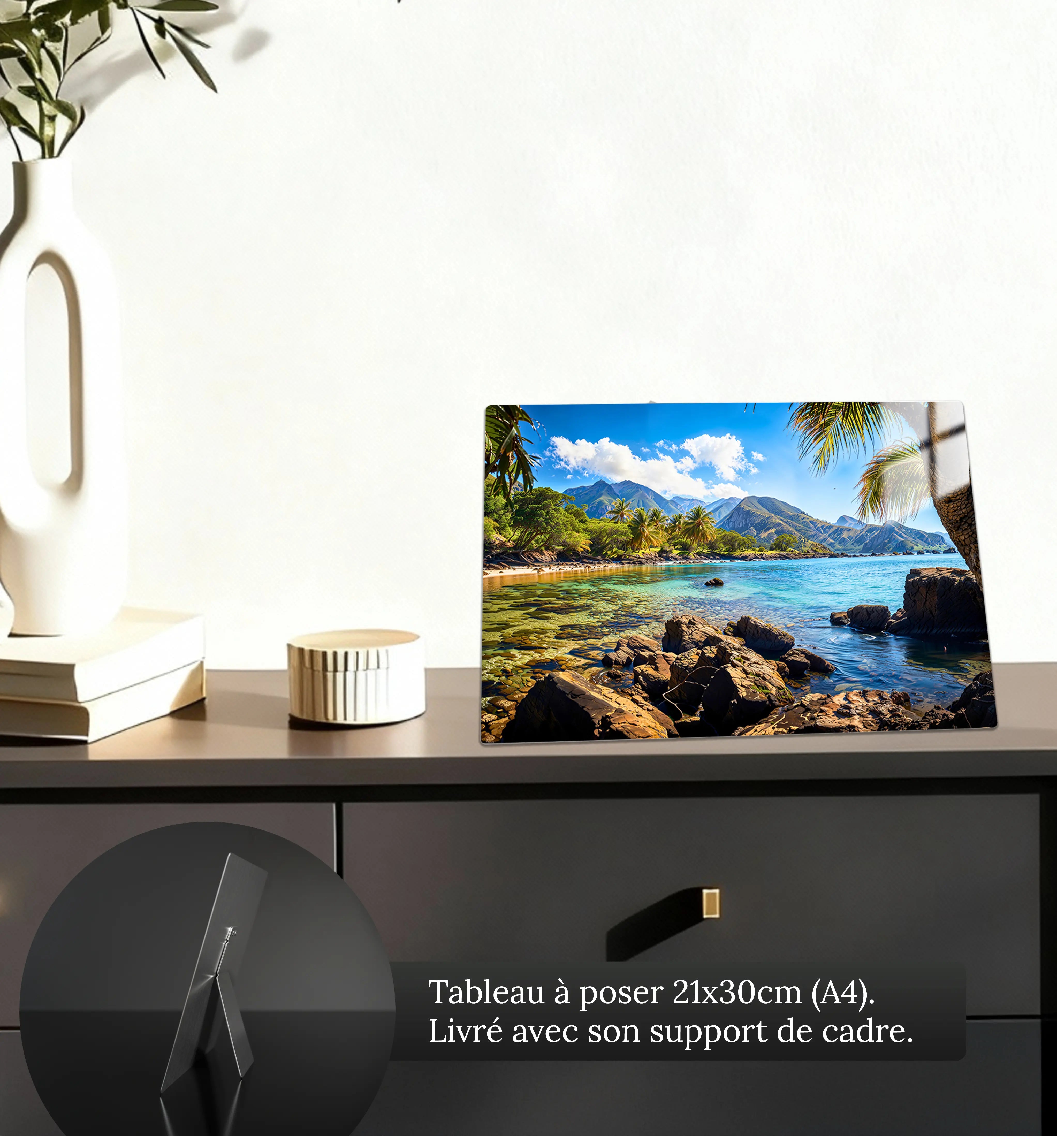 tableau-paysage-antillais-4k-petit-format-a-poser-sur-meuble | DreamWay