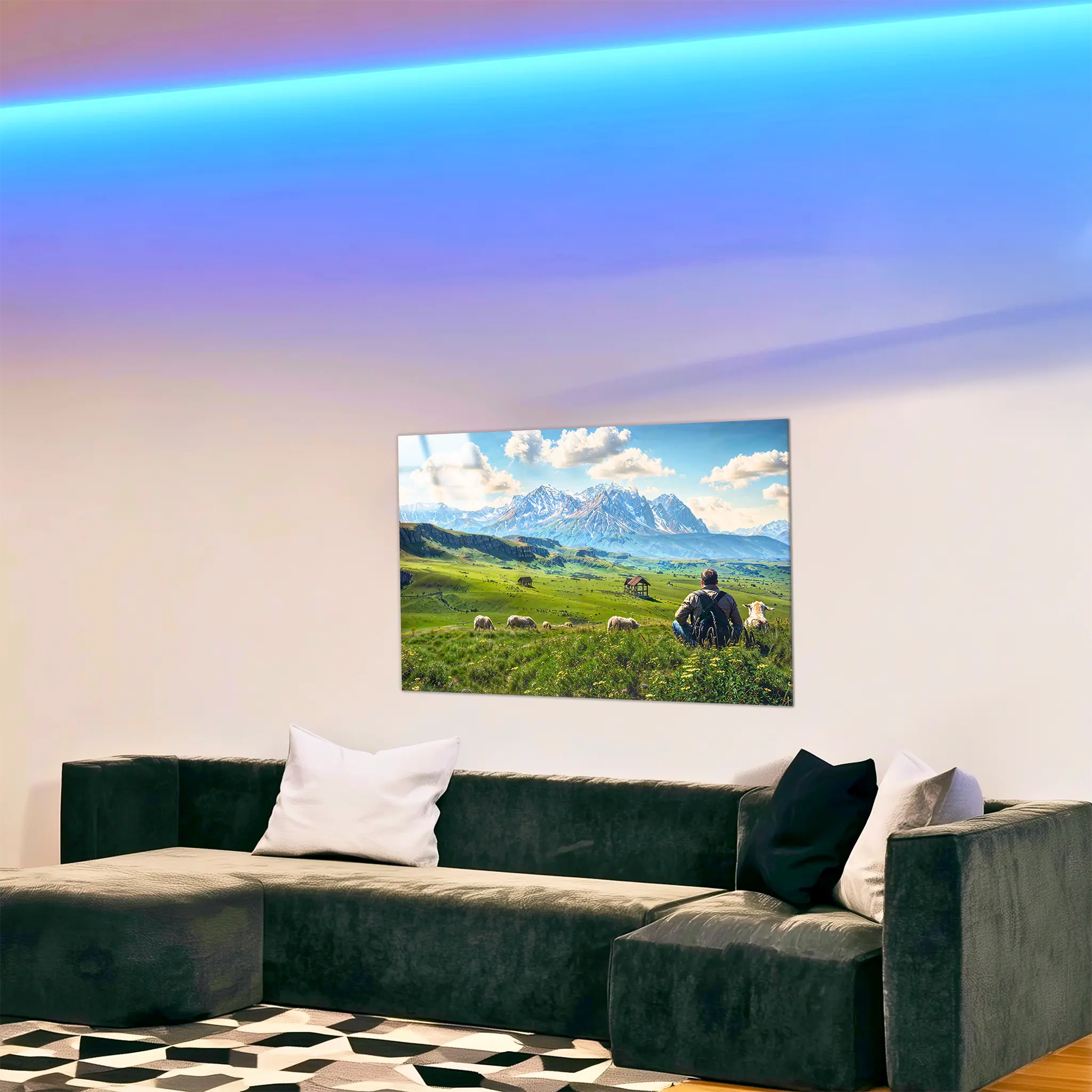 tableau-paysage-campagne-4k-dans-le-salon | DreamWay