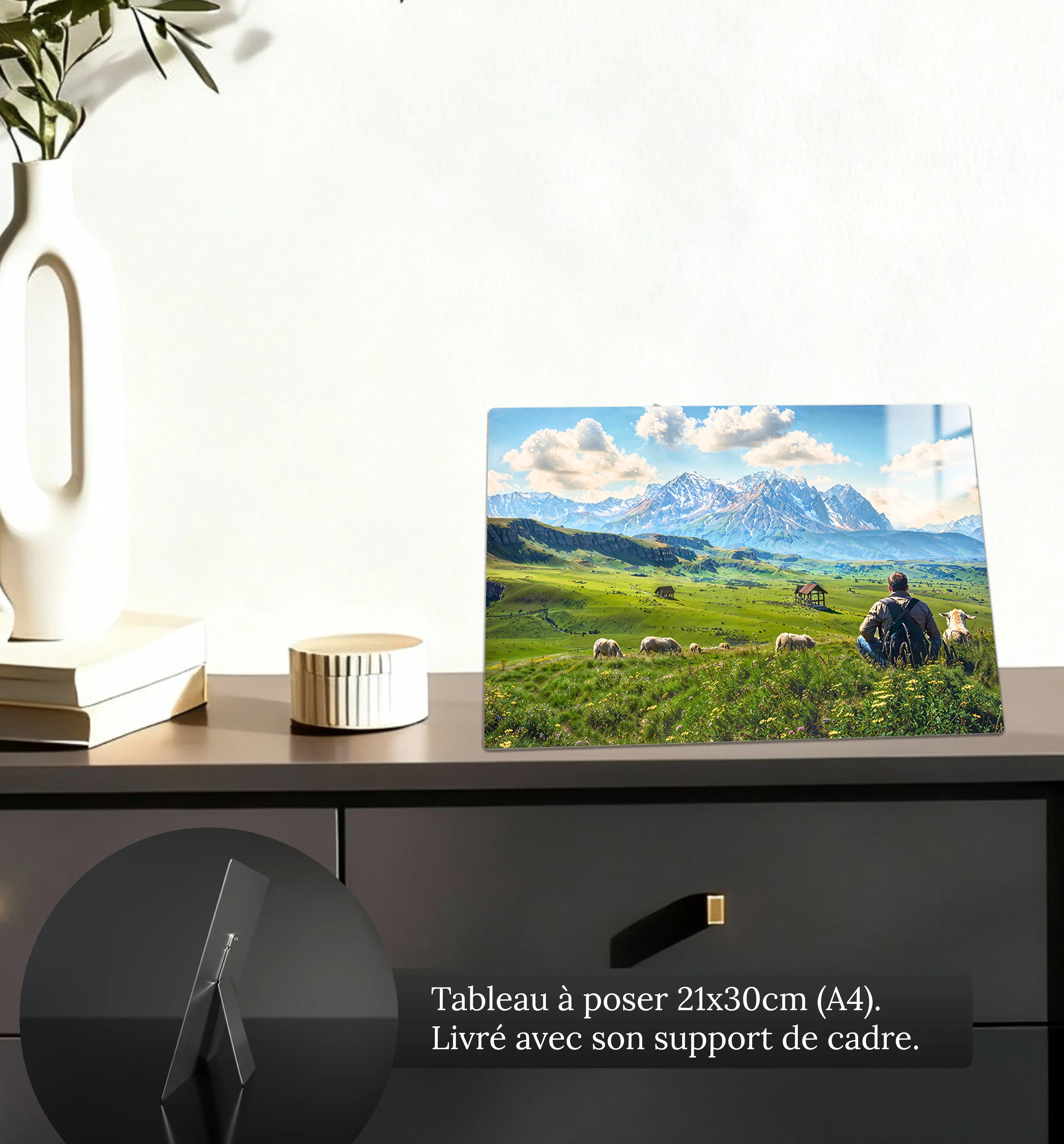 tableau-paysage-campagne-4k-petit-format-a-poser-sur-meuble | DreamWay