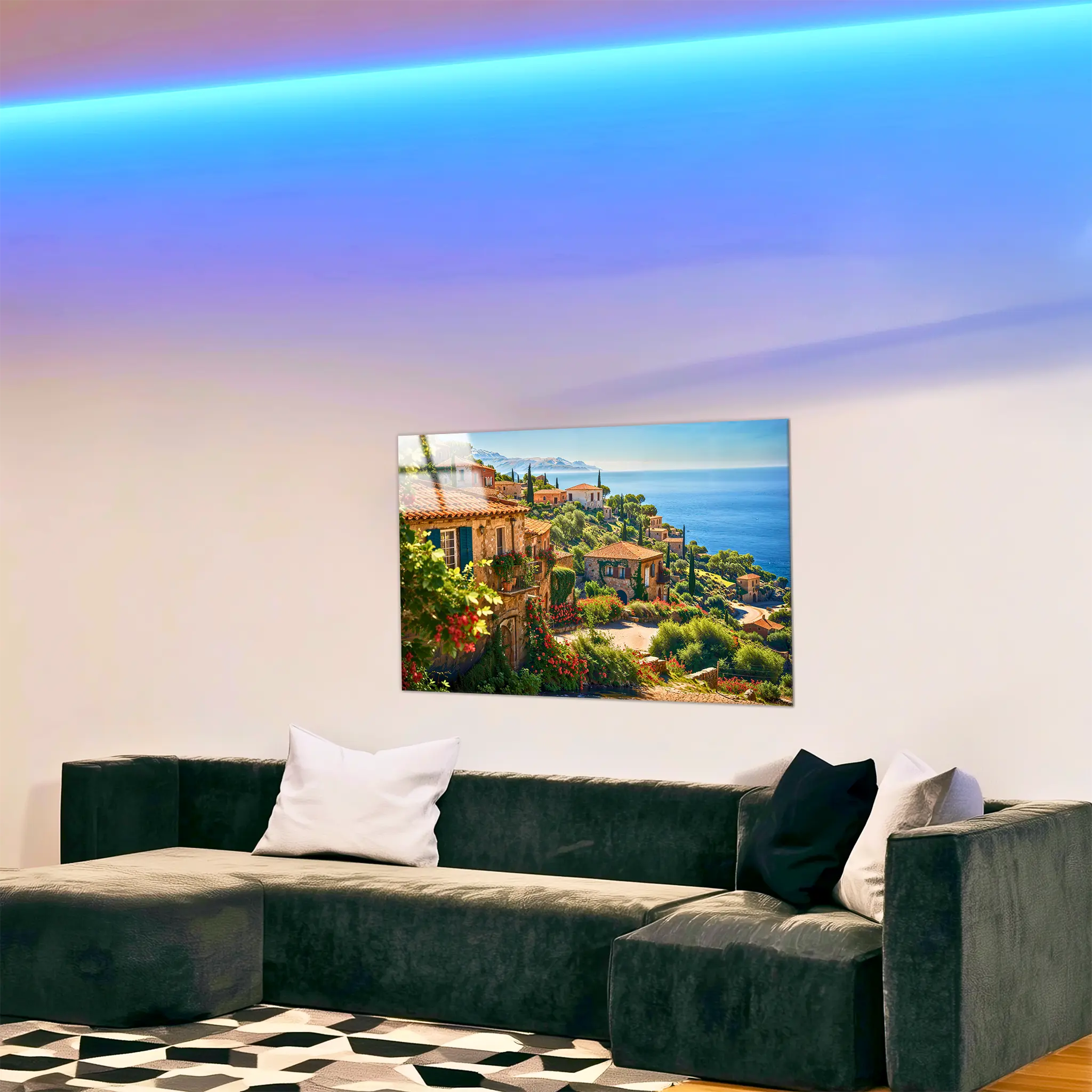 tableau-paysage-mediterraneen-4k-dans-le-salon | DreamWay