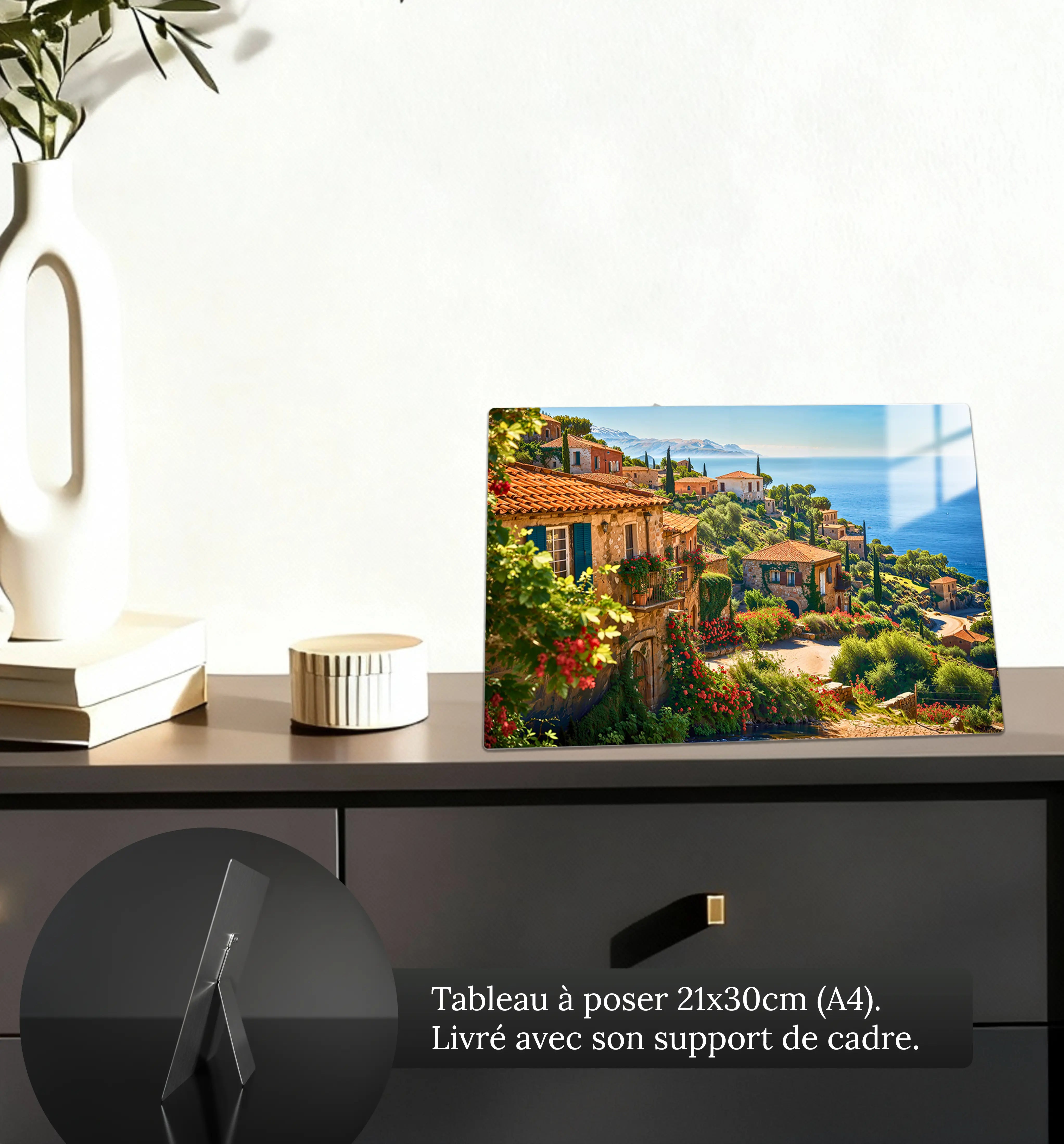 tableau-paysage-mediterraneen-4k-petit-format-a-poser-sur-meuble | DreamWay