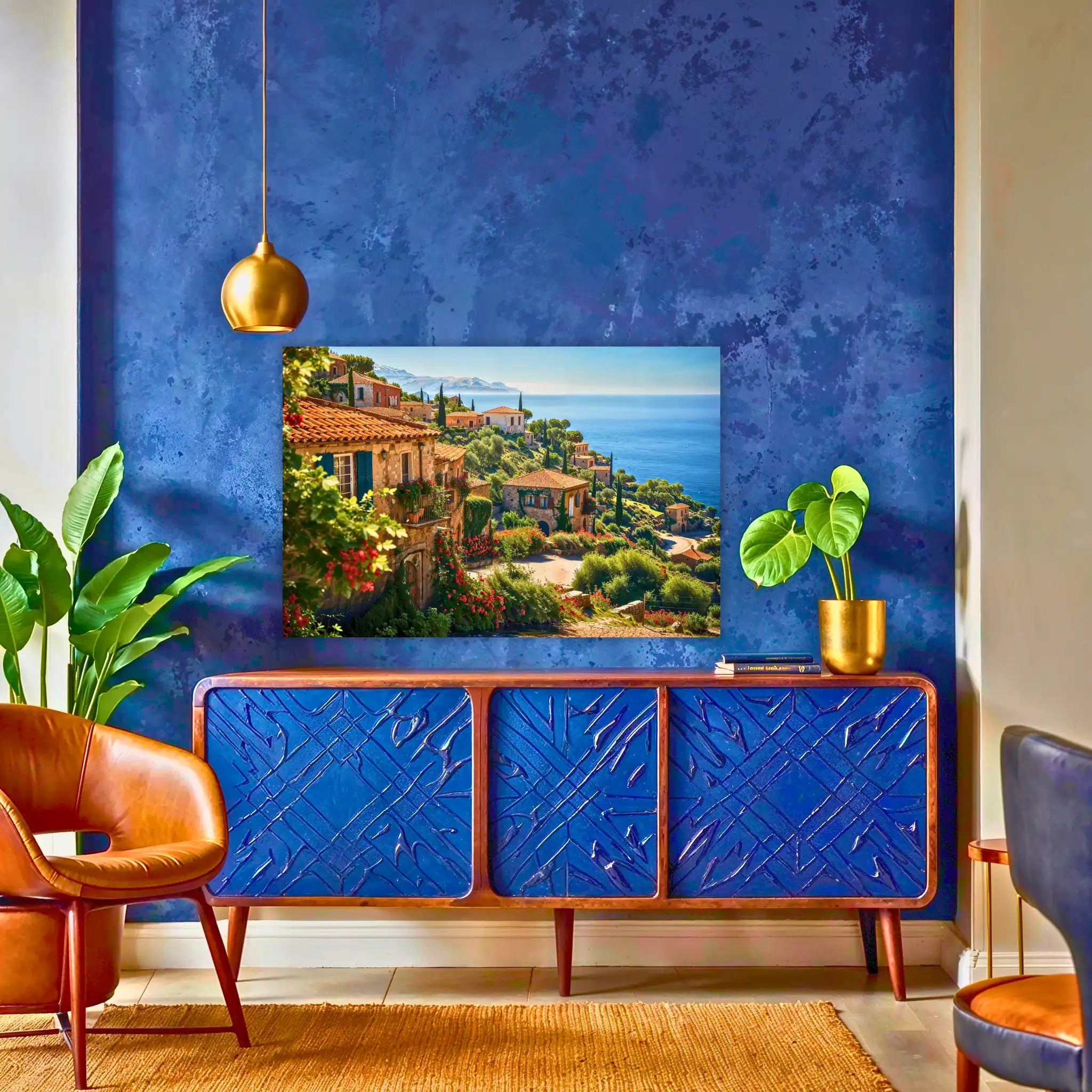 tableau-paysage-mediterraneen-au-dessus-du-buffet | DreamWay