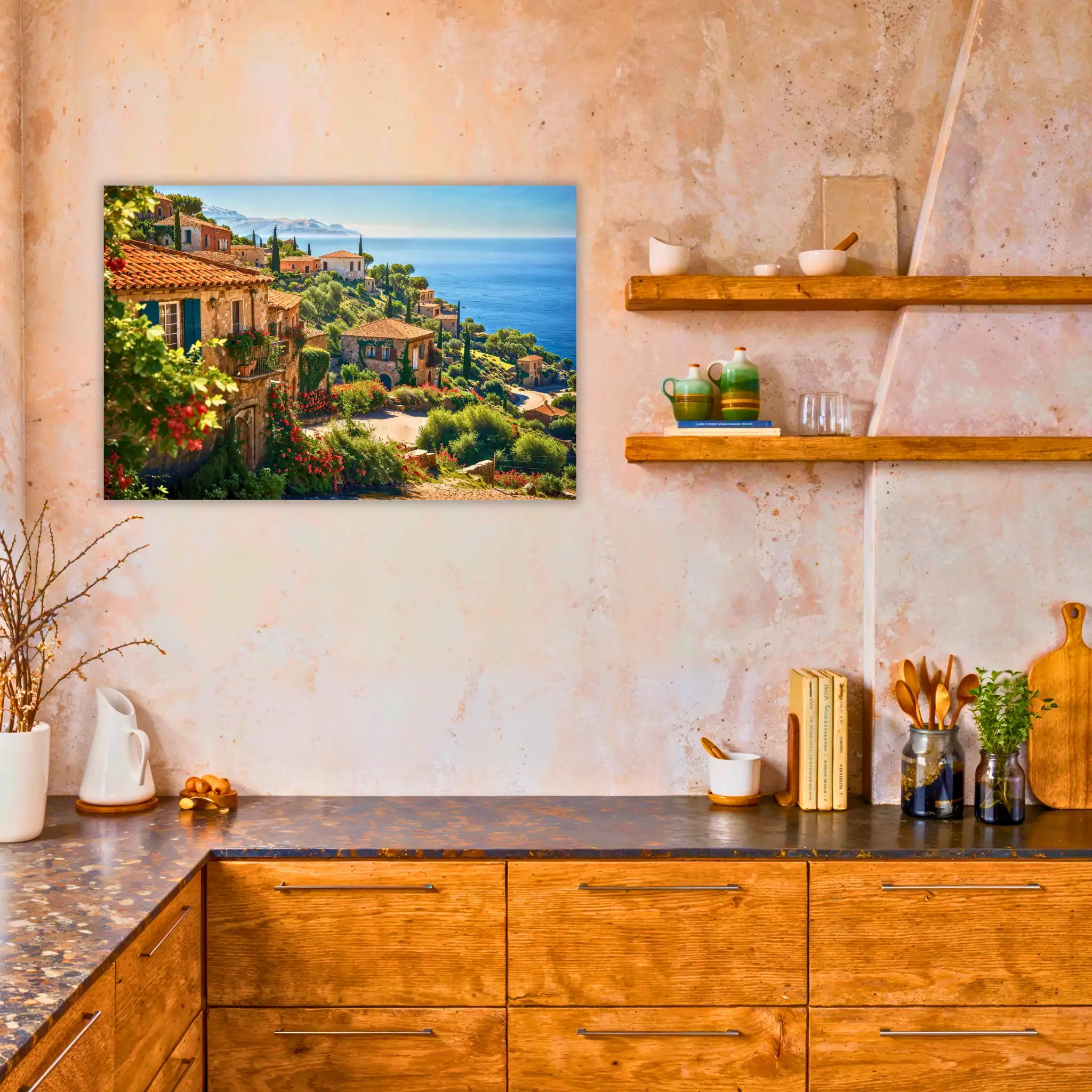 tableau-paysage-mediterraneen-dans-la-cuisine | DreamWay
