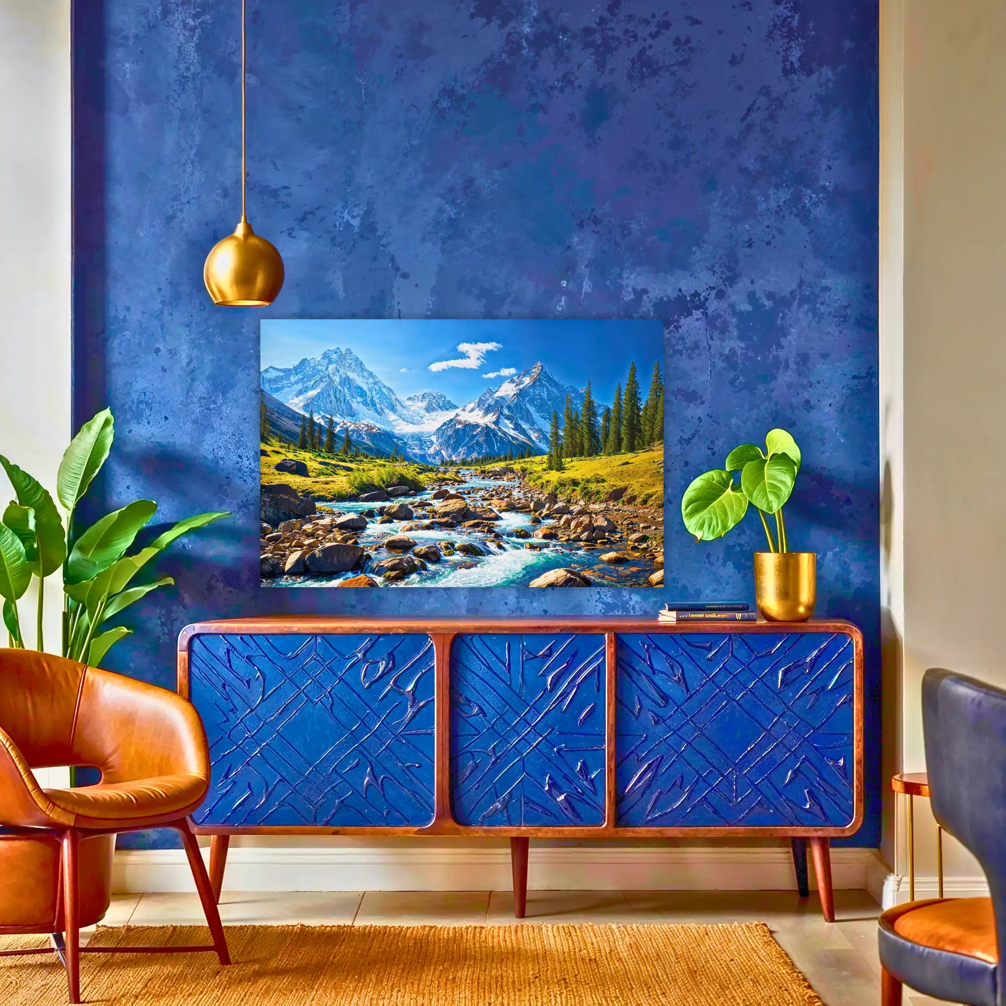 tableau-paysage-montagne-au-dessus-du-buffet | DreamWay