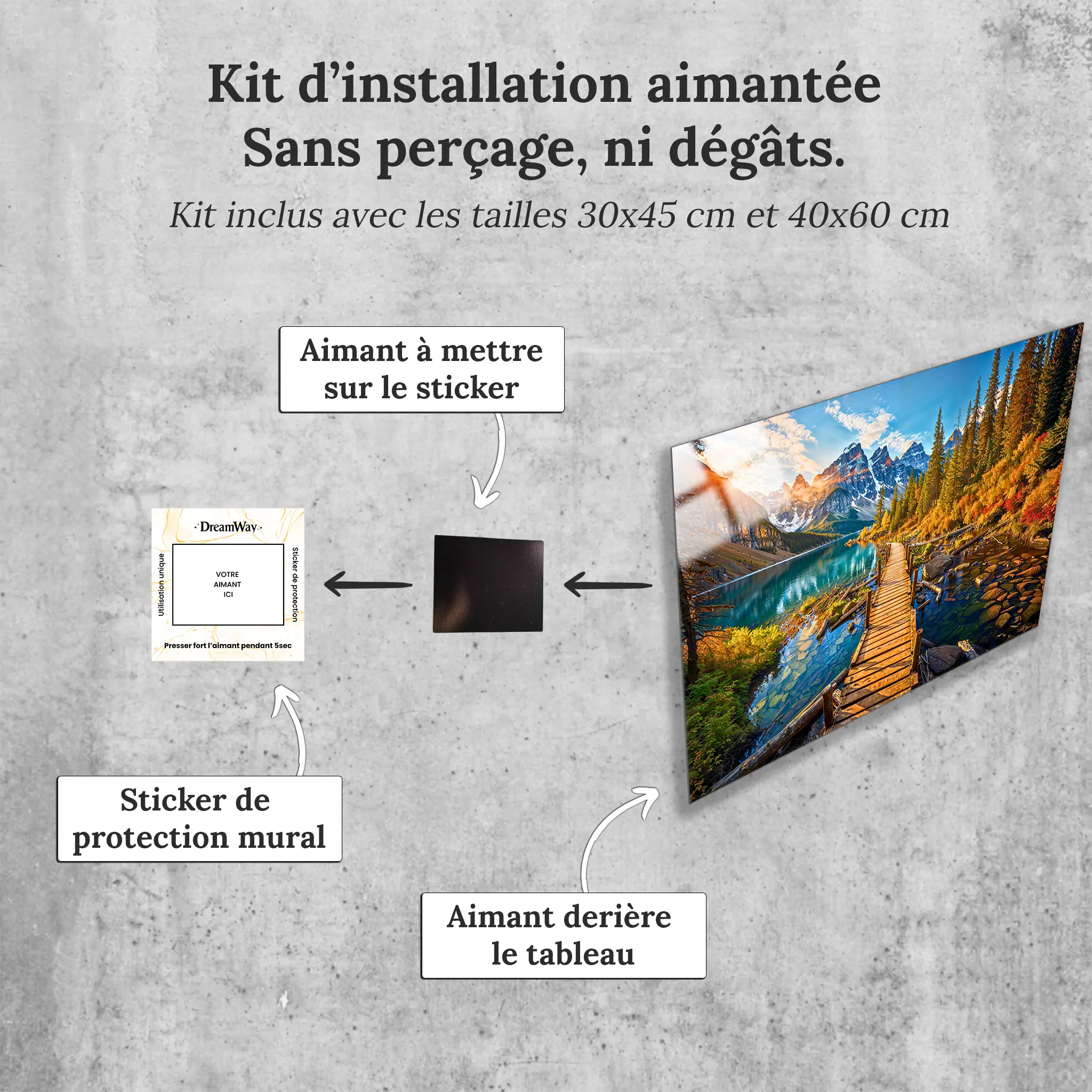 tableau-paysage-nature-4k-avec-installation-aimantee | DreamWay