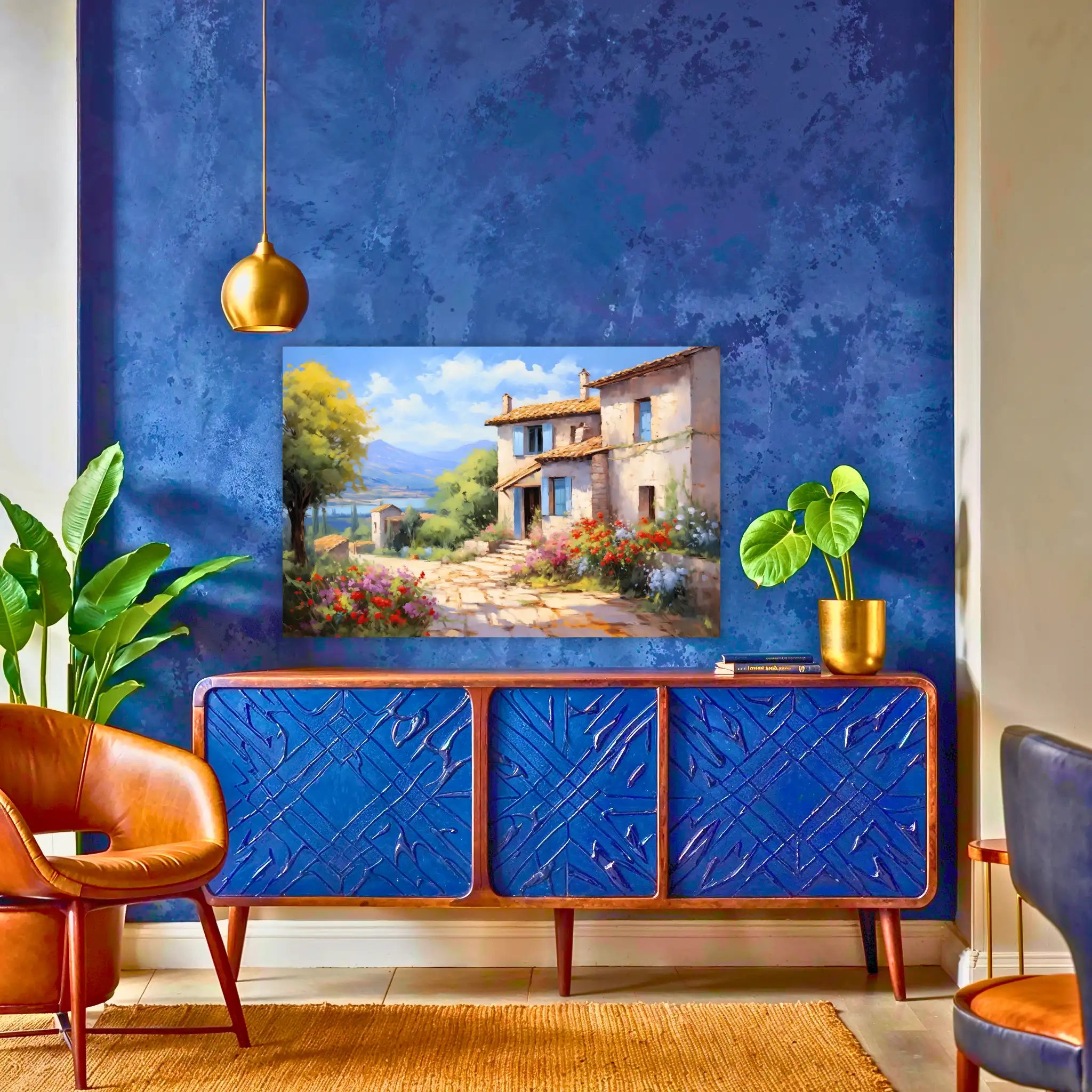 tableau-paysage-peinture-au-dessus-du-buffet | DreamWay