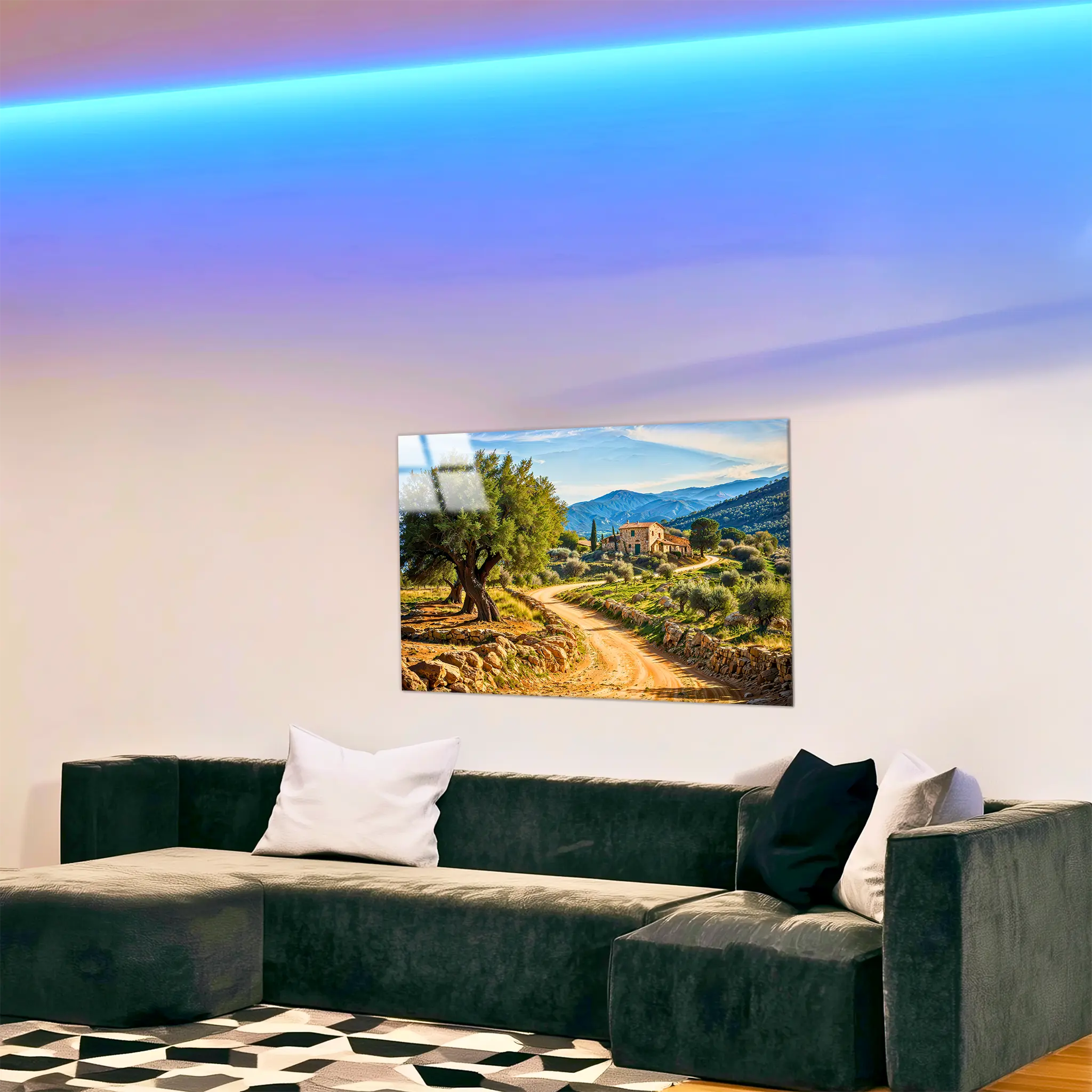 tableau-paysage-provencal-4k-dans-le-salon | DreamWay