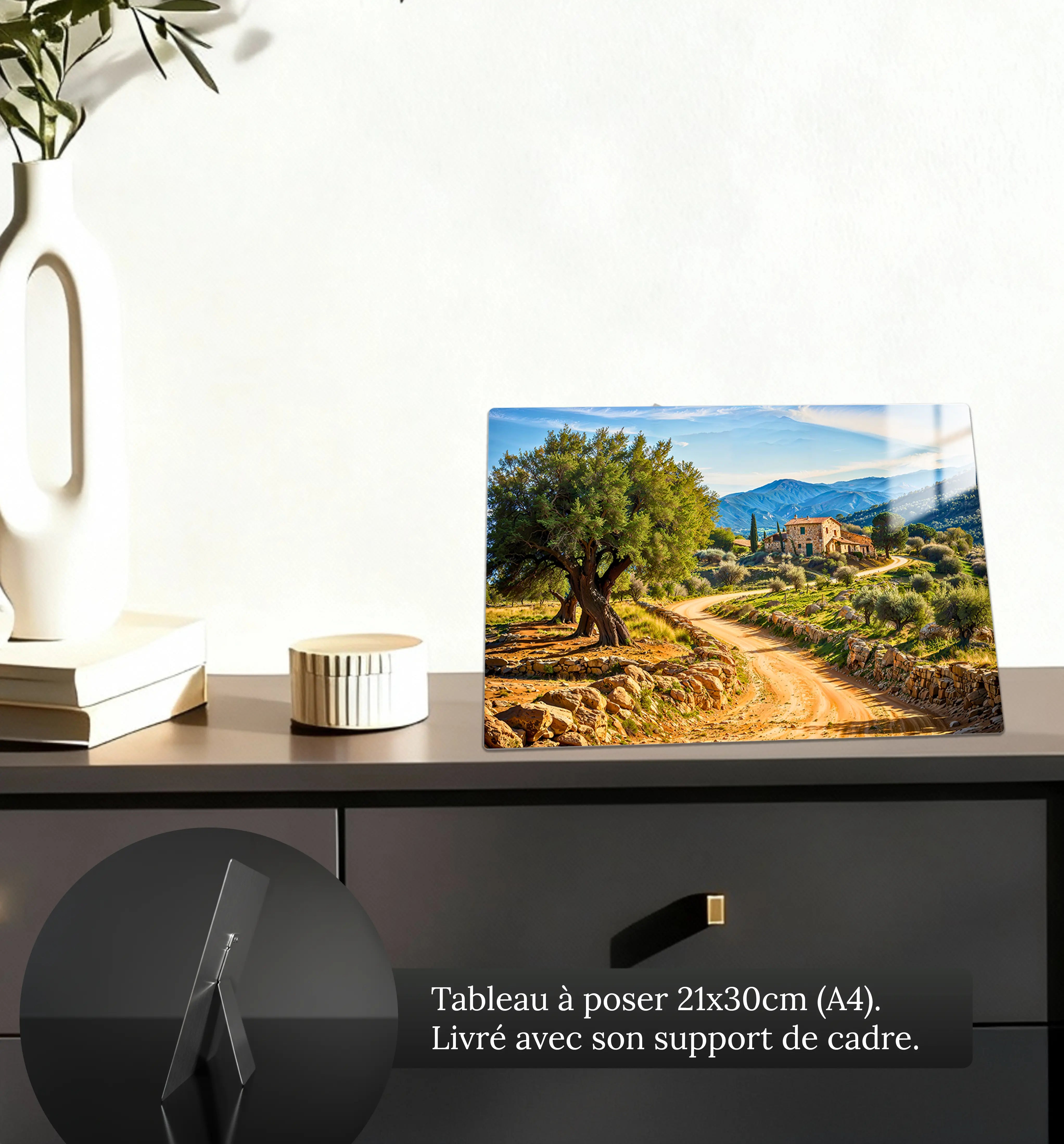 tableau-paysage-provencal-4k-petit-format-a-poser-sur-meuble | DreamWay