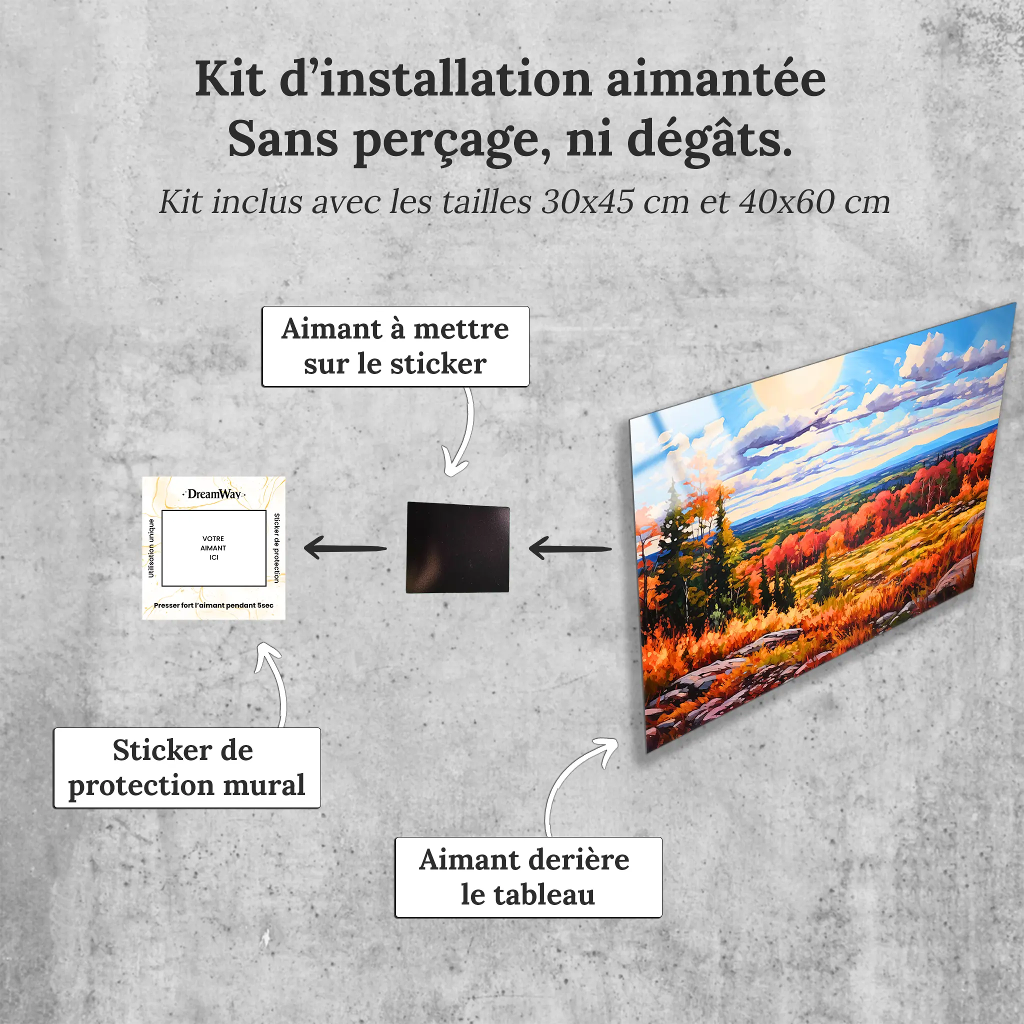 tableau-peinture-a-huile-paysage-4k-avec-installation-aimantee | DreamWay