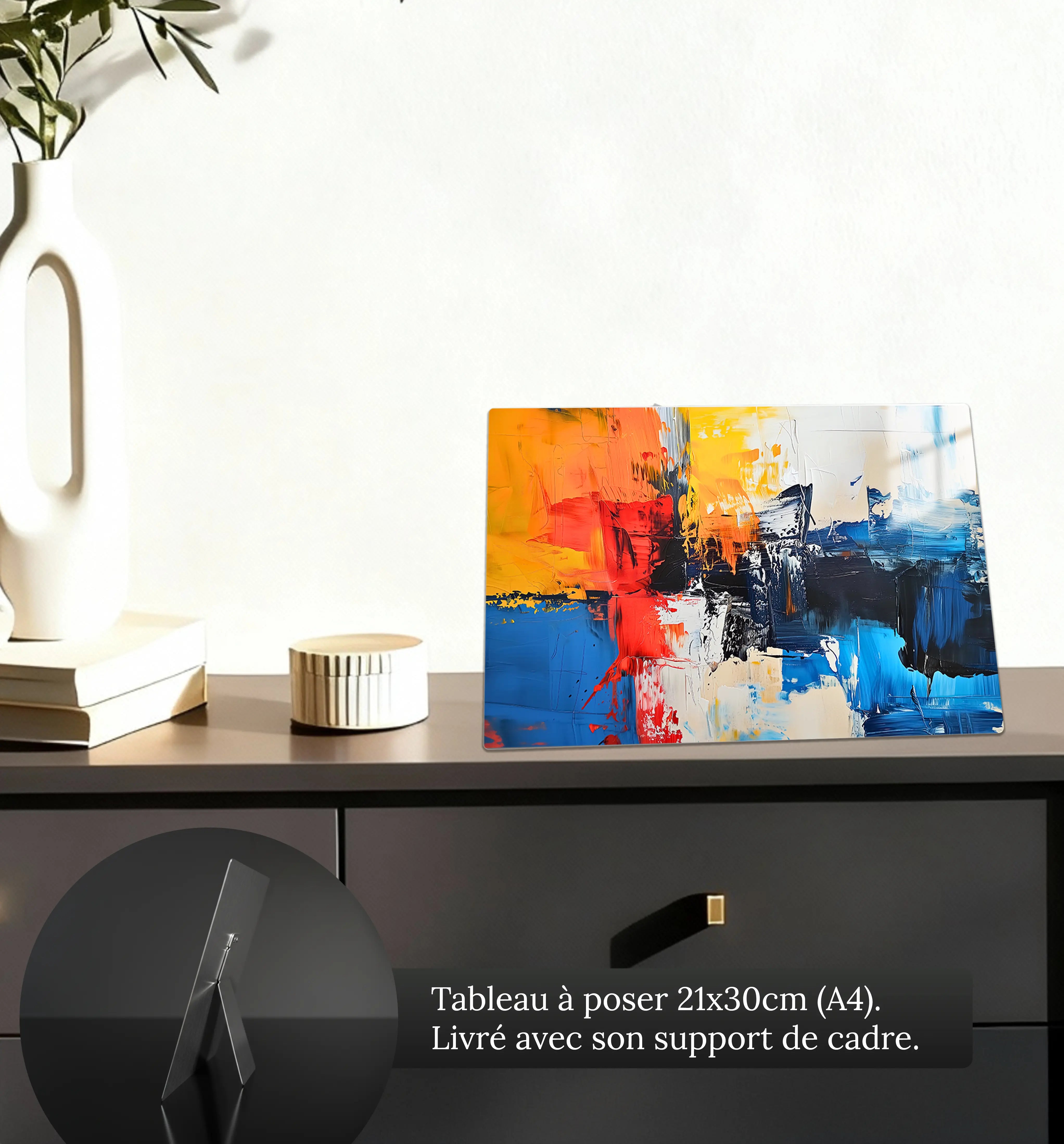 tableau-peinture-acrylique-abstrait-petit-format-a-poser-sur-meuble | DreamWay