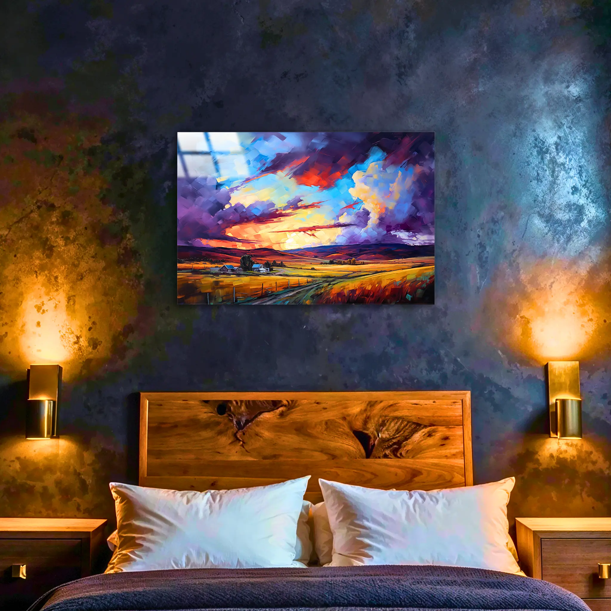 tableau-peinture-acrylique-paysage-4k-dans-la-chambre | DreamWay