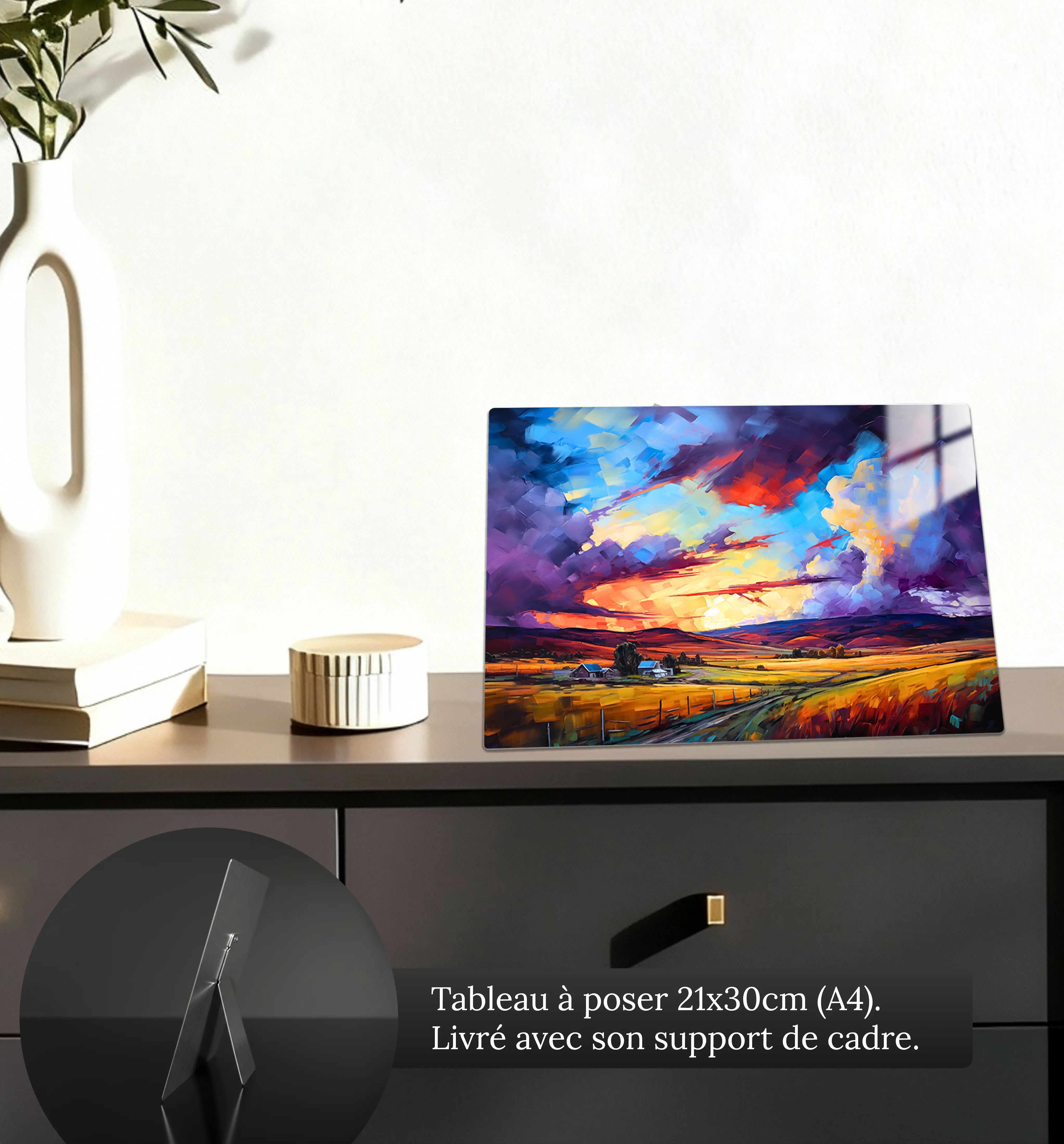 tableau-peinture-acrylique-paysage-4k-petit-format-a-poser-sur-meuble | DreamWay