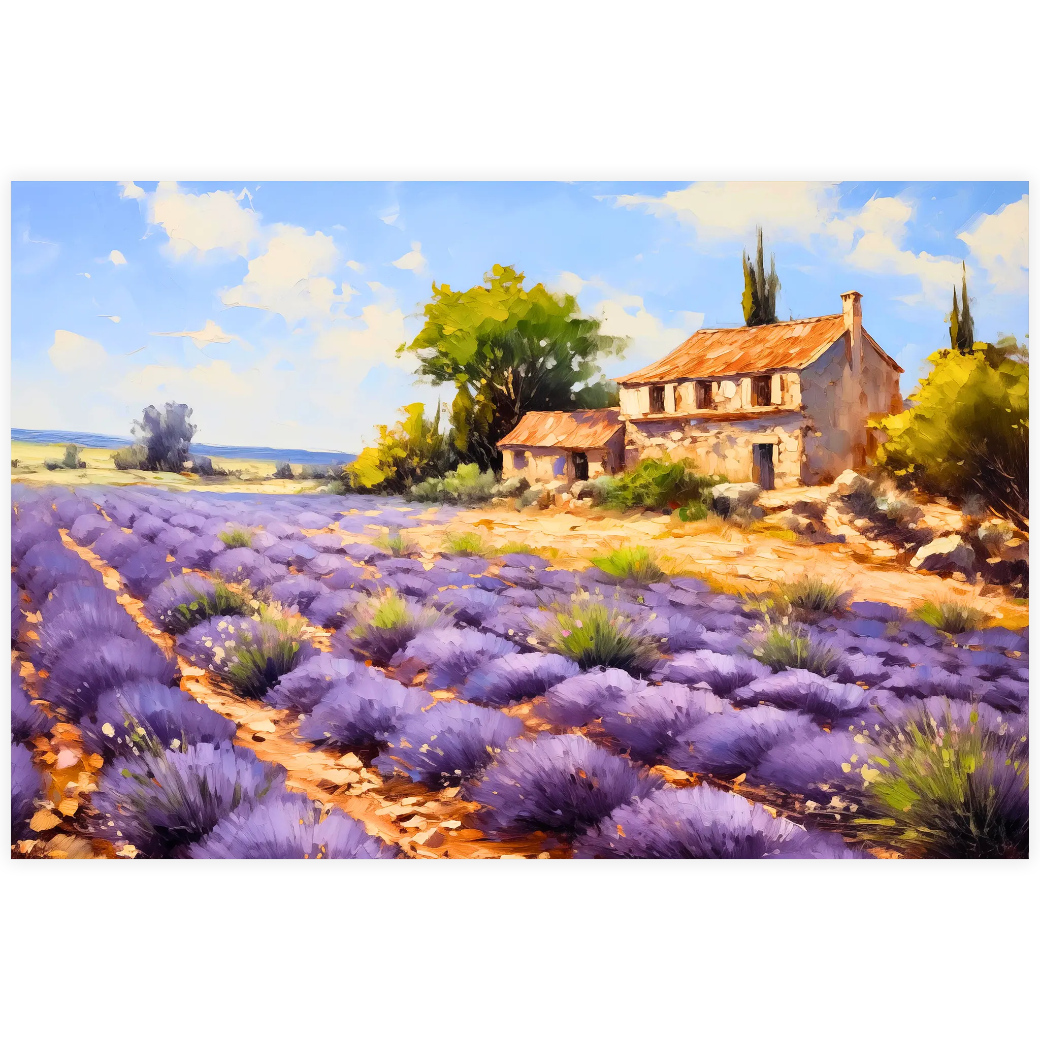 tableau-peinture-huile-paysage-provence-4k | DreamWay