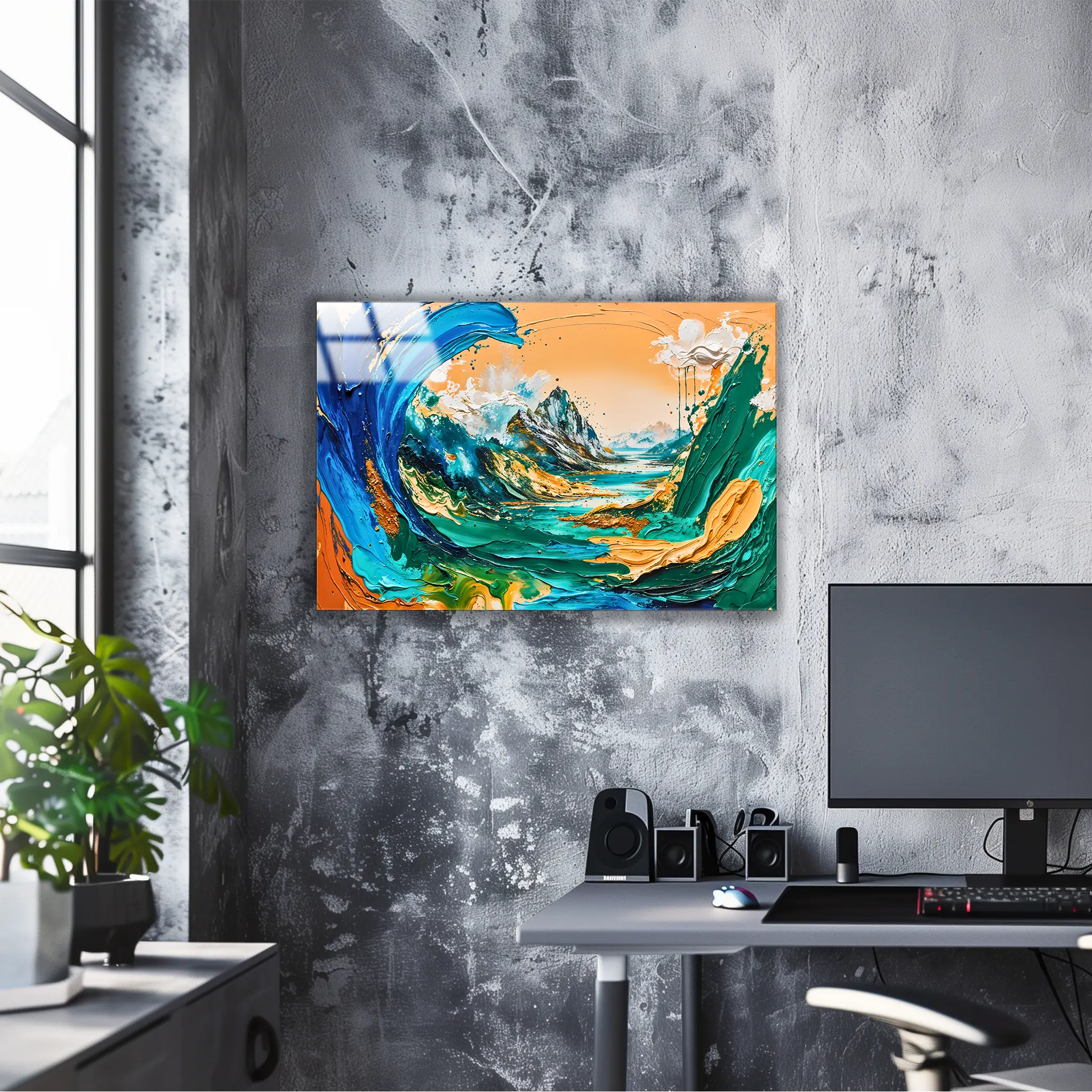 tableau-peinture-paysage-abstrait-4k | DreamWay