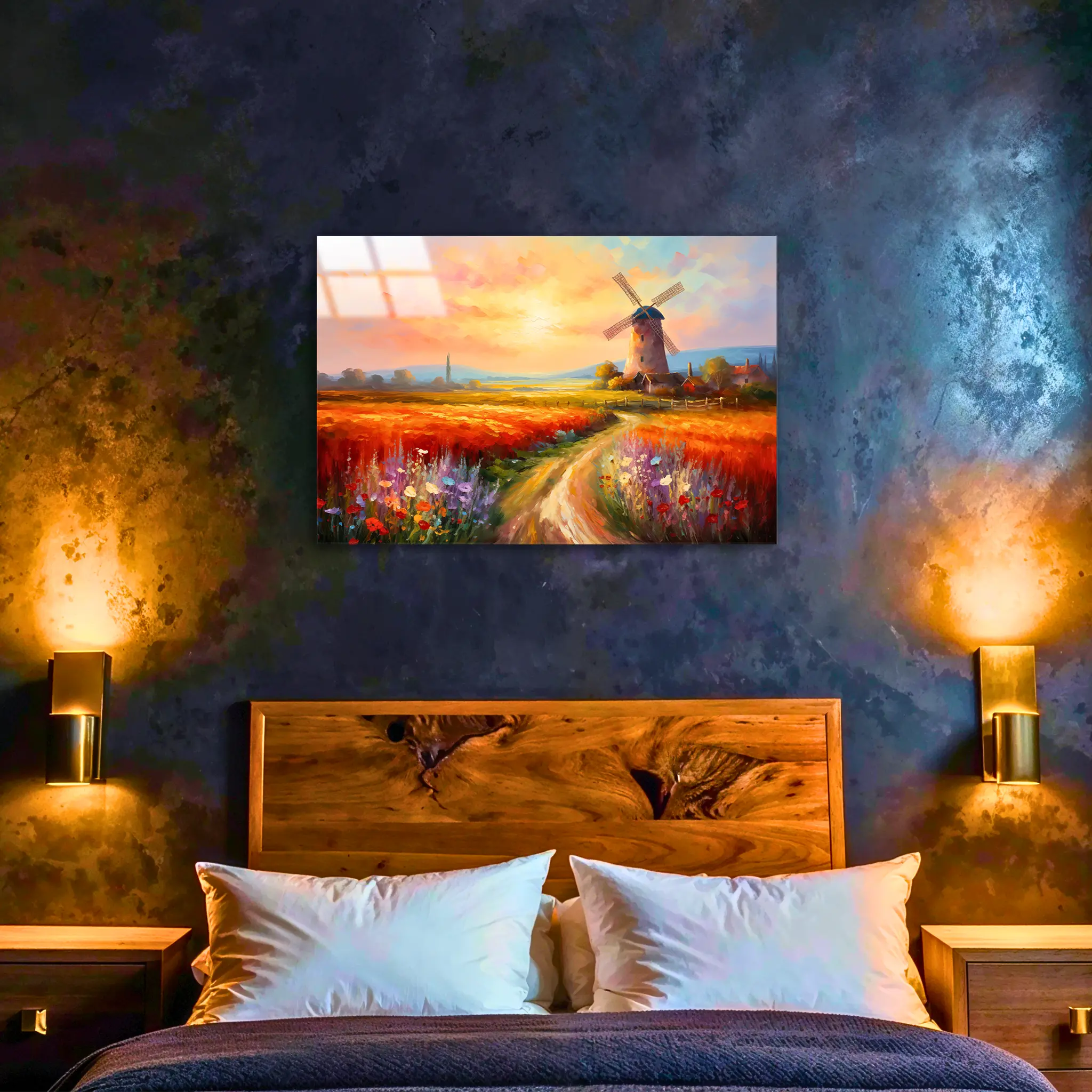 tableau-peinture-paysage-campagne-4k-dans-la-chambre | DreamWay