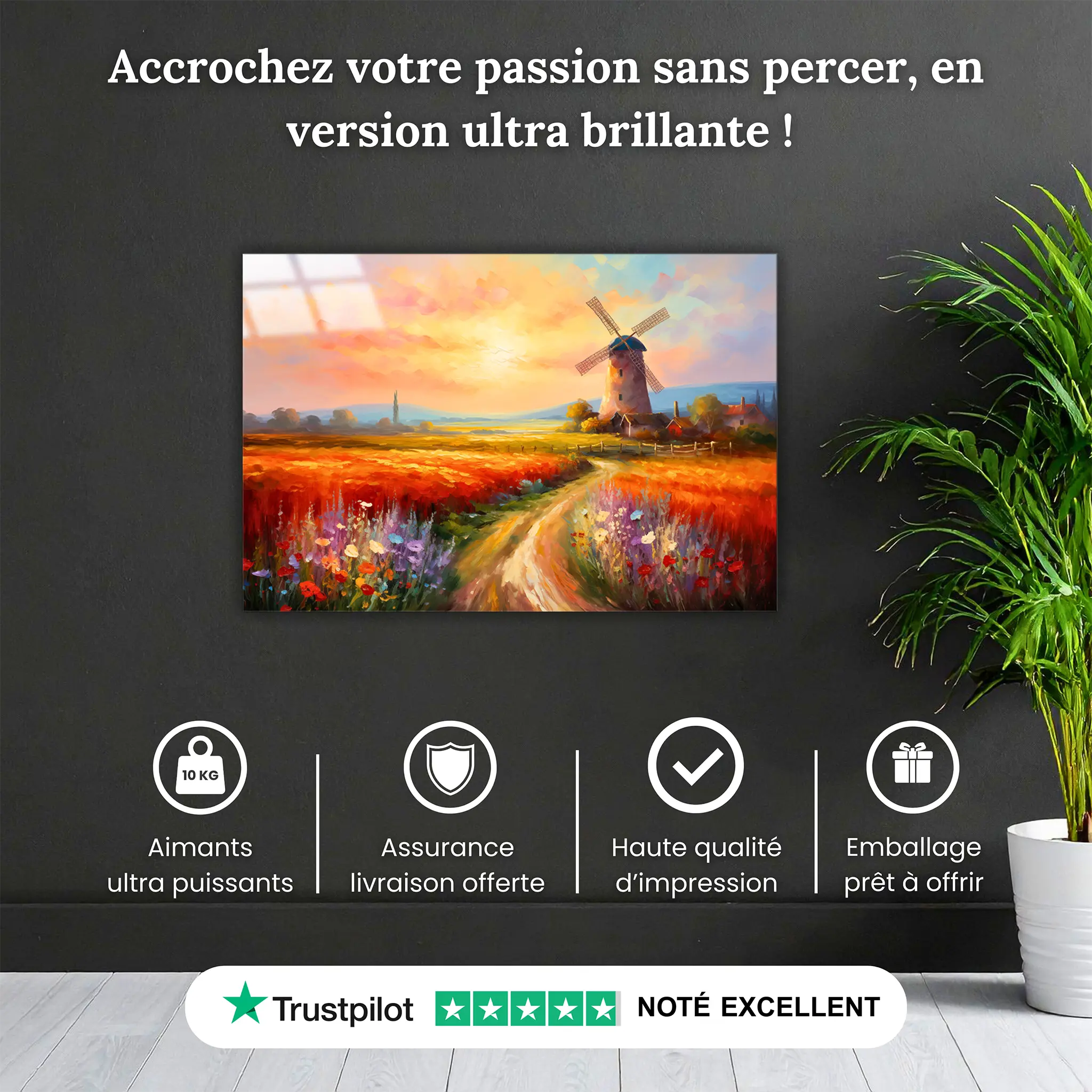 Tableau peinture huile sur panneau paysage village fin XIXème signature Tableau peinture huile sur panneau paysage village fin XIXème signature
