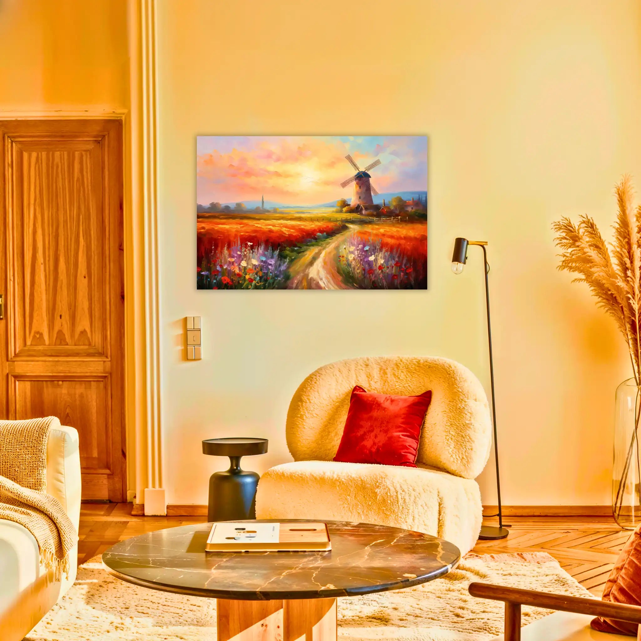 tableau-peinture-paysage-campagne-au-salon | DreamWay