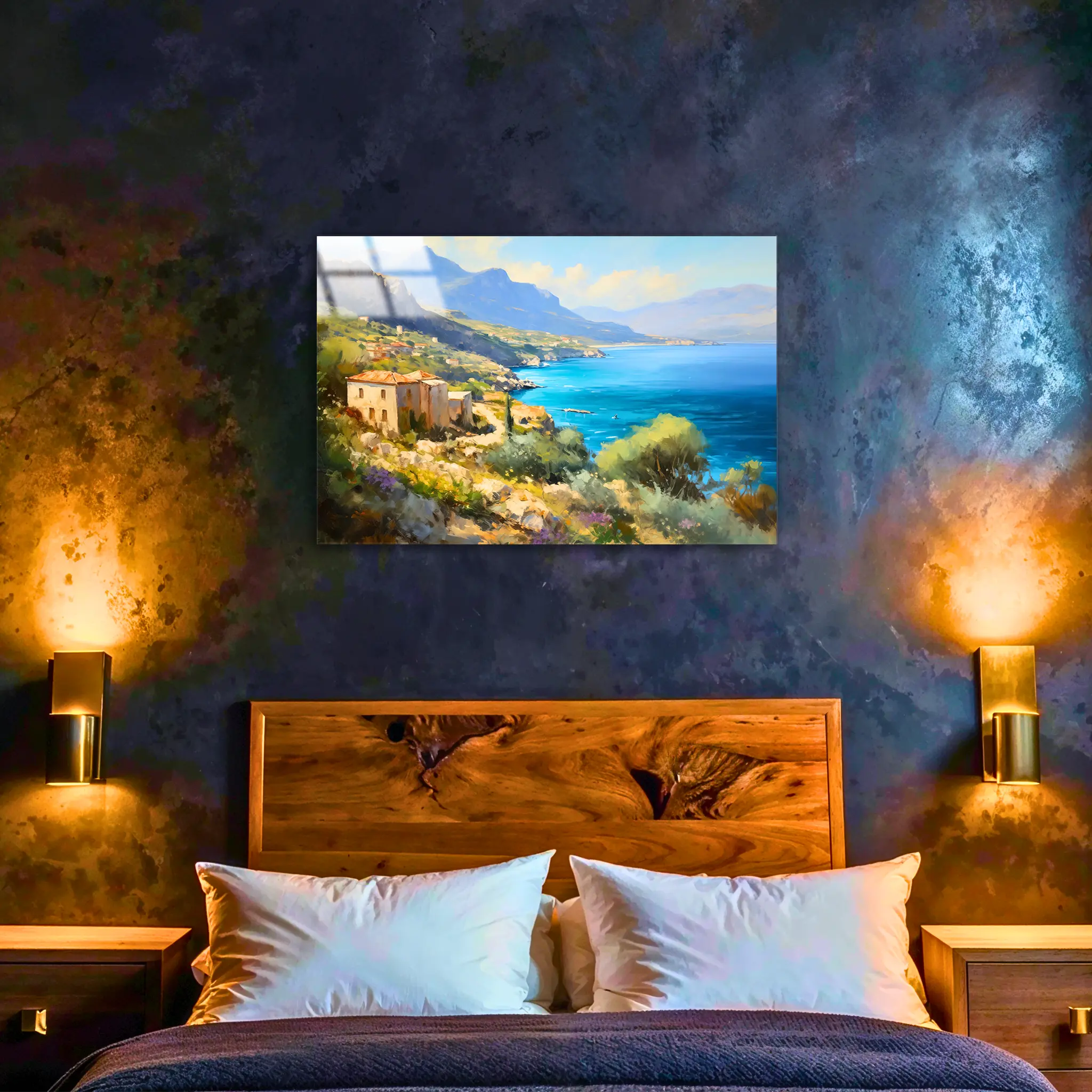 tableau-peinture-paysage-corse-4k-dans-la-chambre | DreamWay