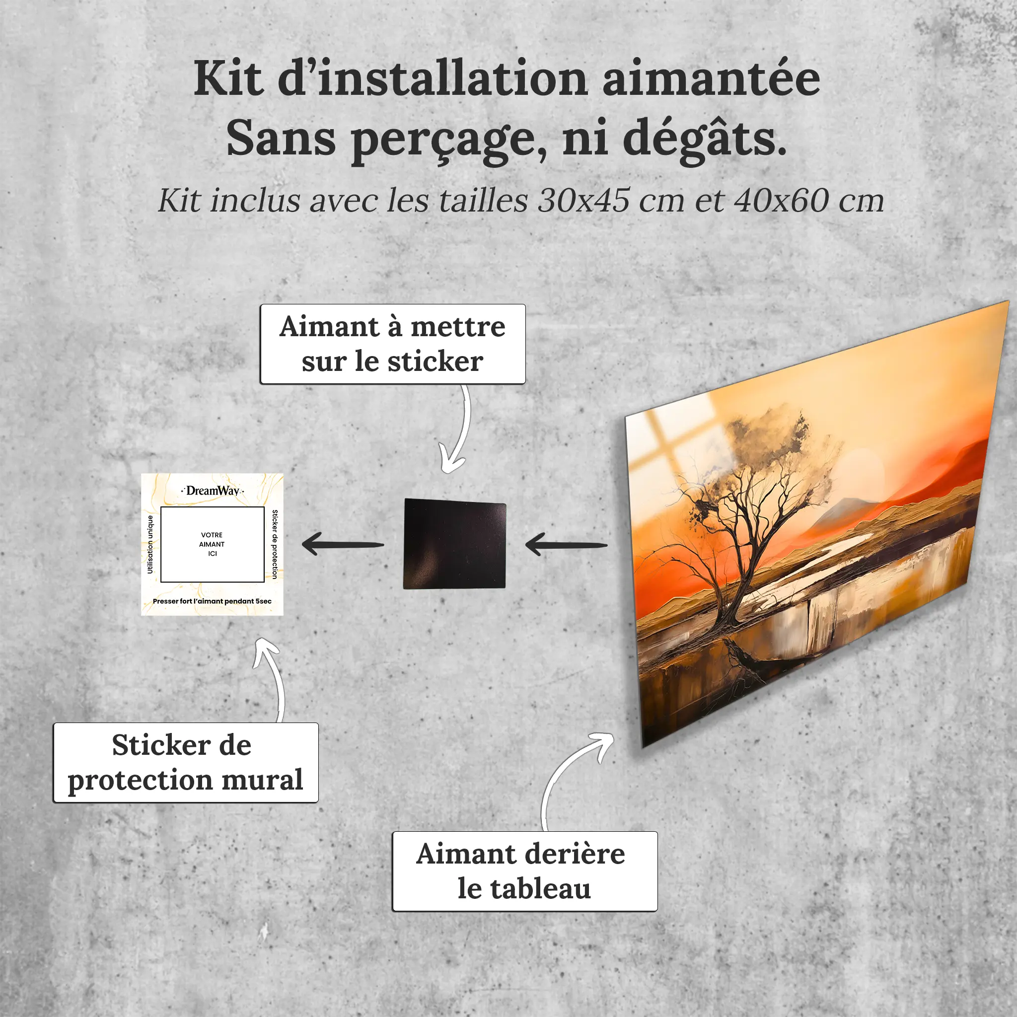 tableau-peinture-paysage-moderne-4k-avec-installation-aimantee | DreamWay