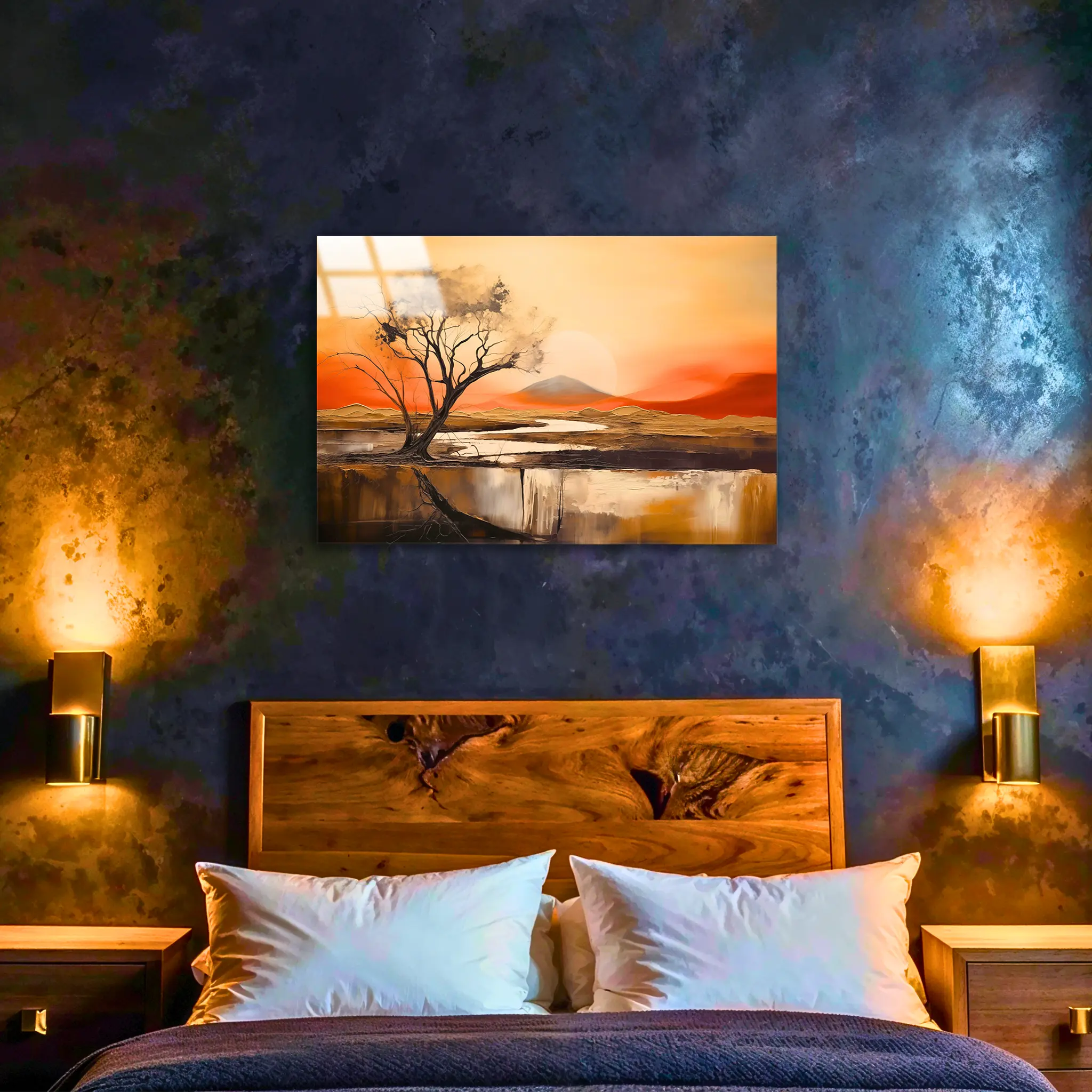 tableau-peinture-paysage-moderne-4k-dans-la-chambre | DreamWay