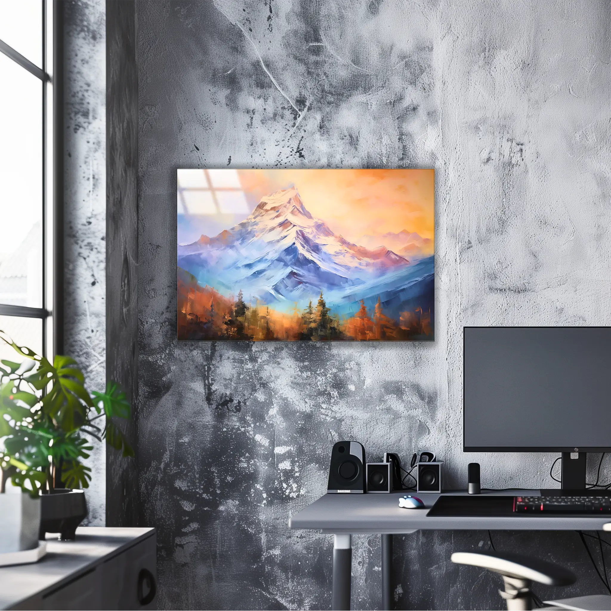 tableau-peinture-paysage-montagne-4k | DreamWay