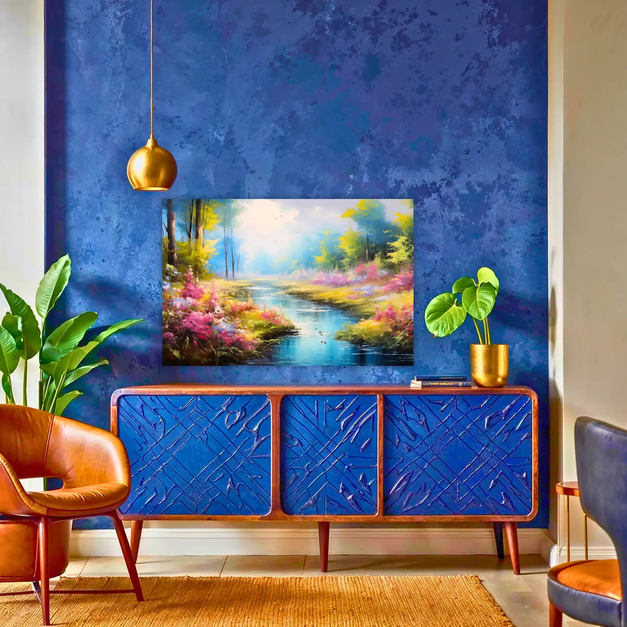 tableau-peinture-paysage-nature-au-dessus-du-buffet | DreamWay