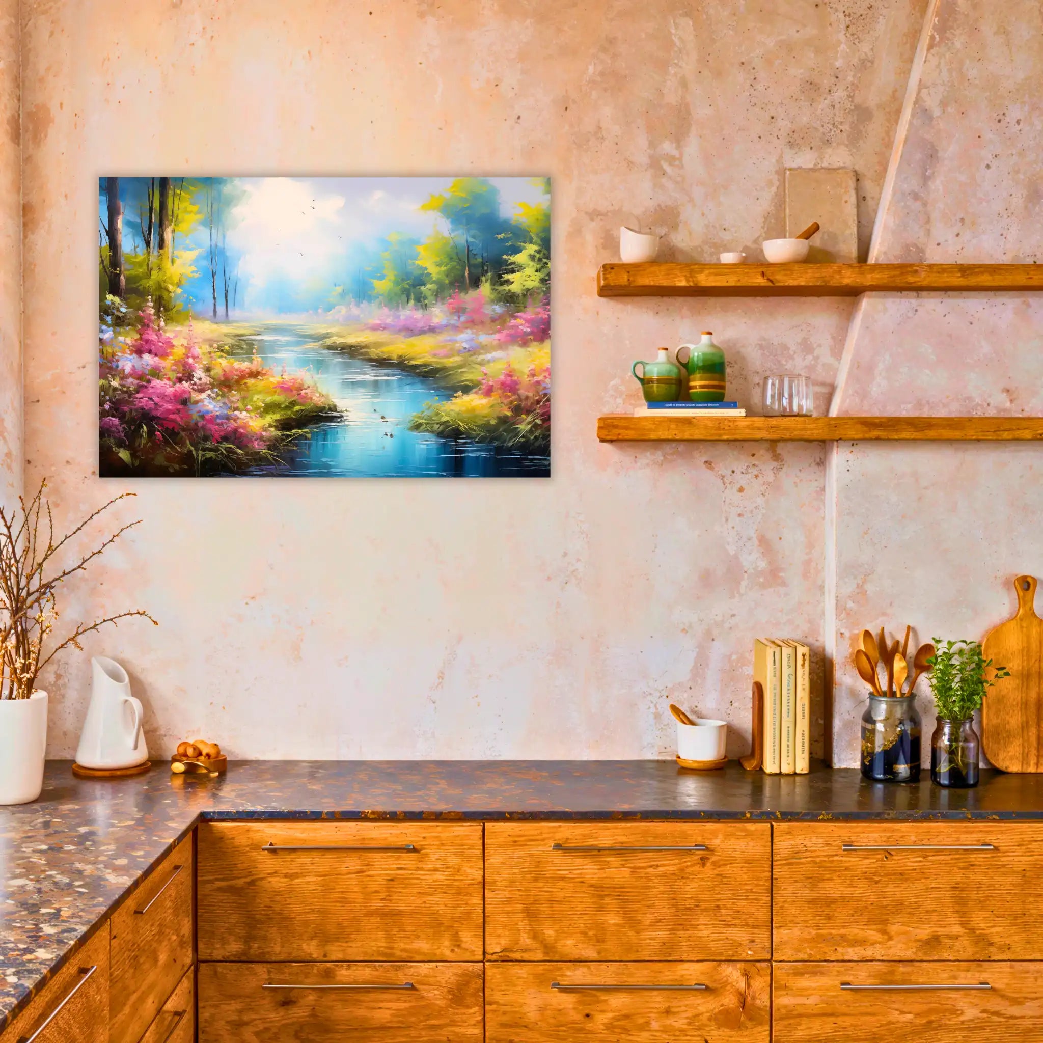 tableau-peinture-paysage-nature-dans-la-cuisine | DreamWay