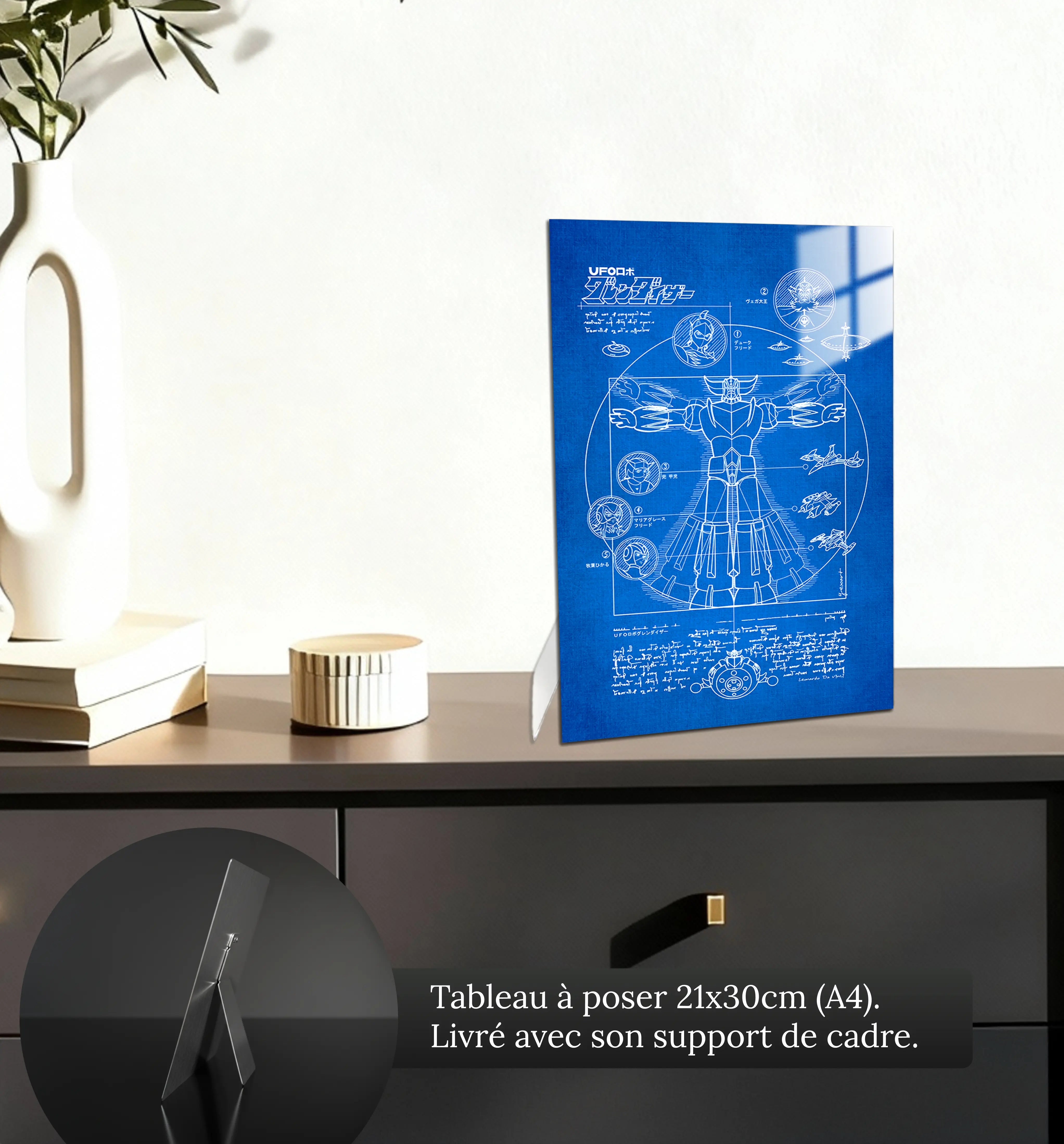 tableau-plan-goldorak-petit-format-a-poser-sur-meuble | DreamWay