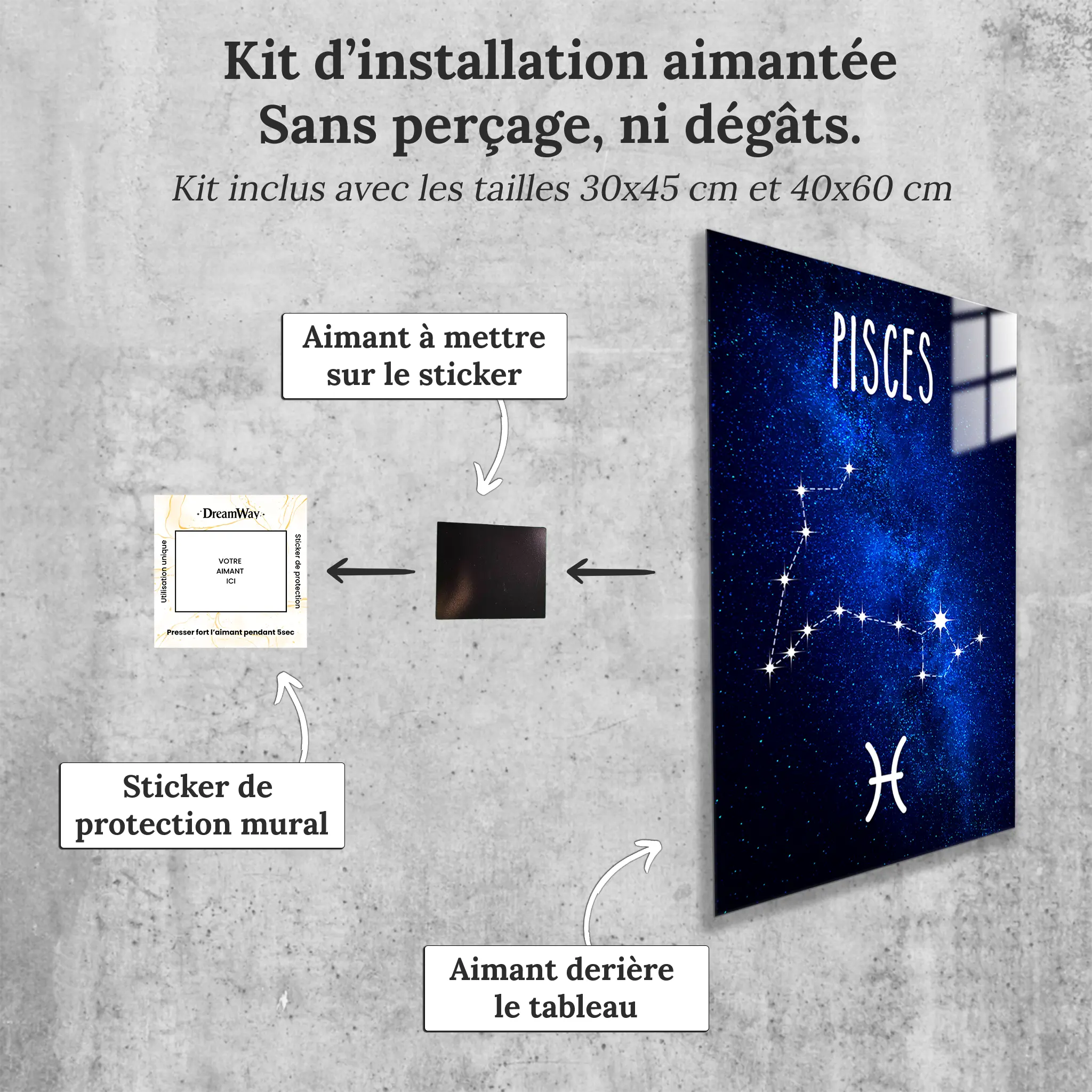 tableau-poisson-constellation-avec-installation-aimantee | DreamWay
