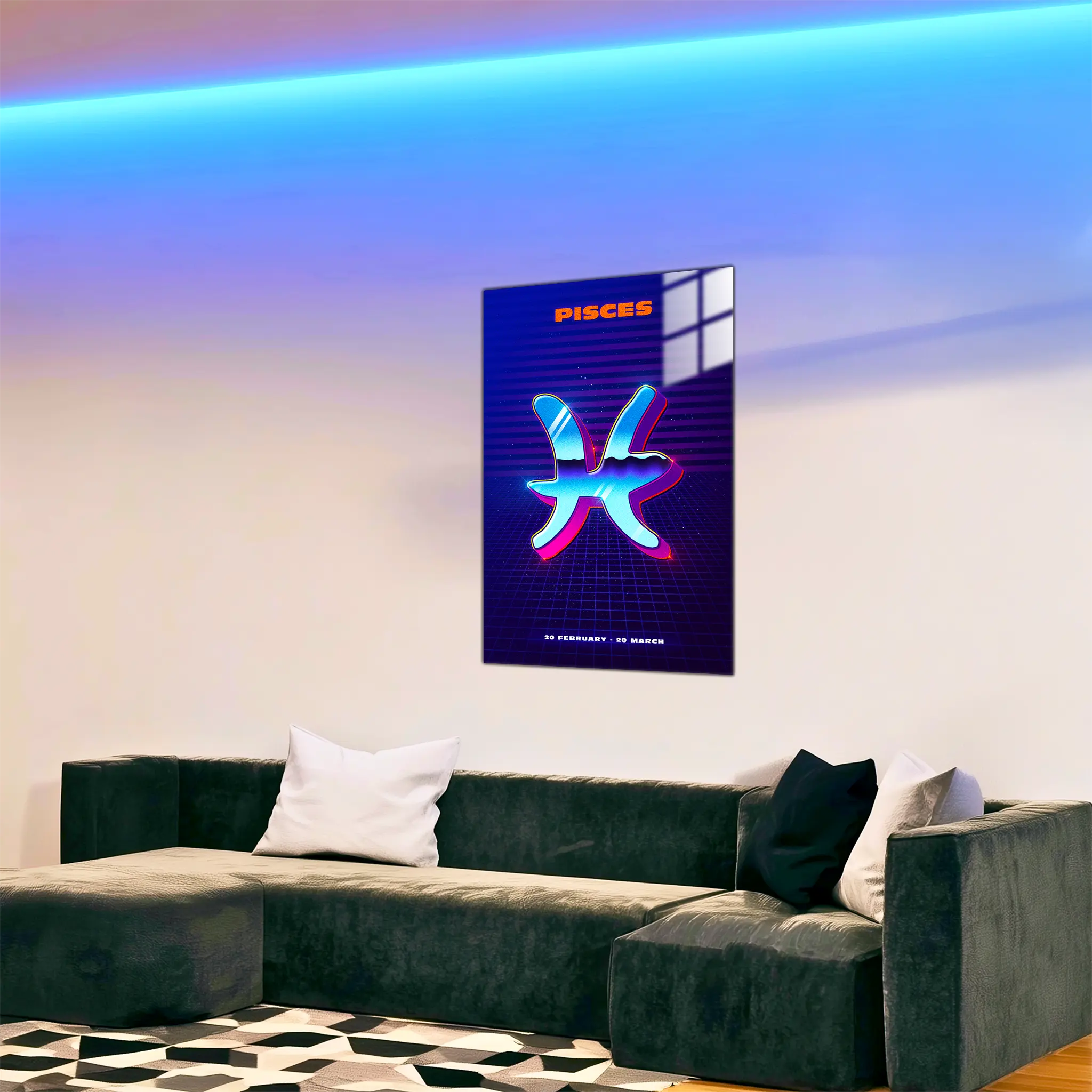 tableau-poisson-retro-dans-le-salon | DreamWay