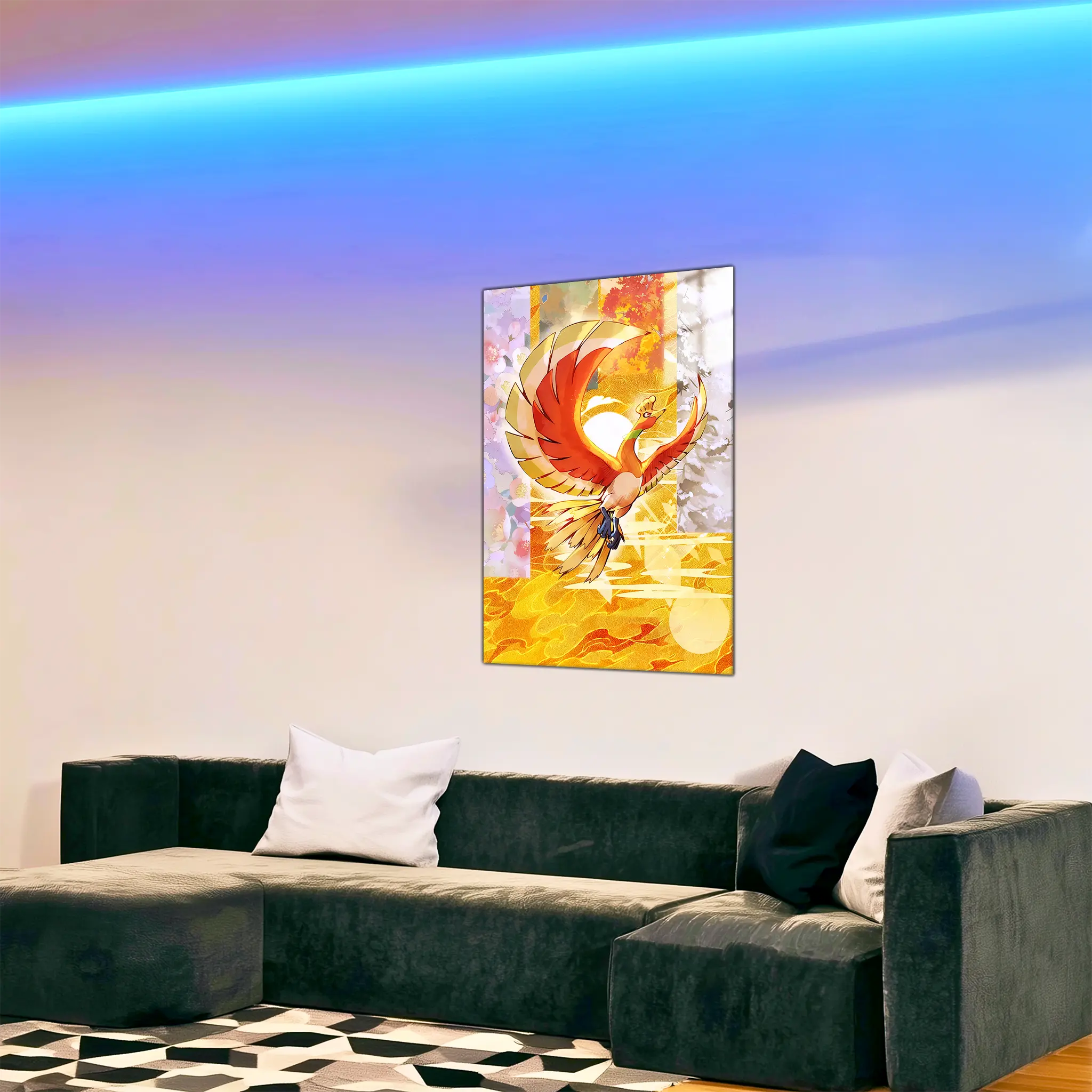 tableau-pokemon-Ho-Oh-dans-le-salon | DreamWay