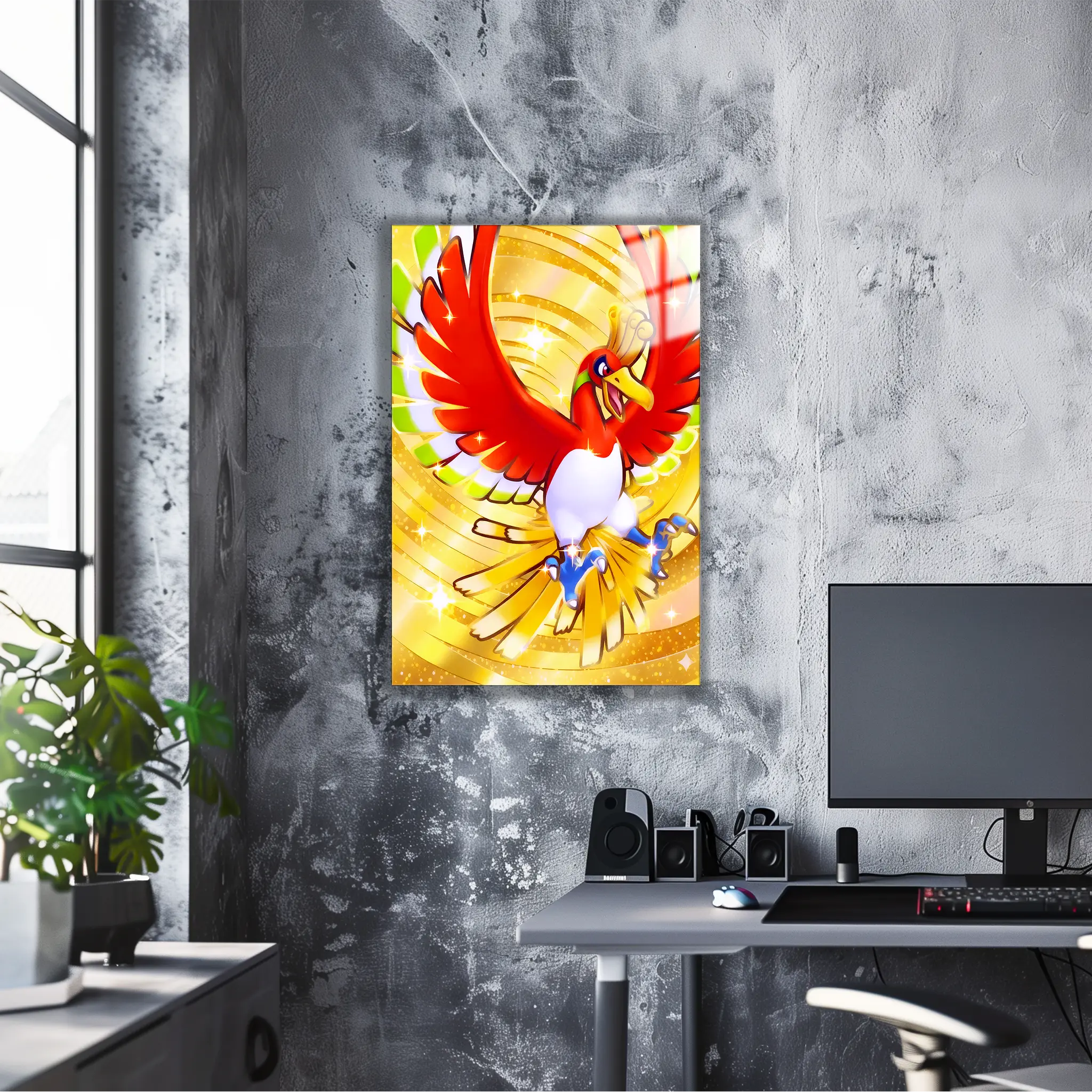 Tableau Pokémon Ho-Oh Légendaire