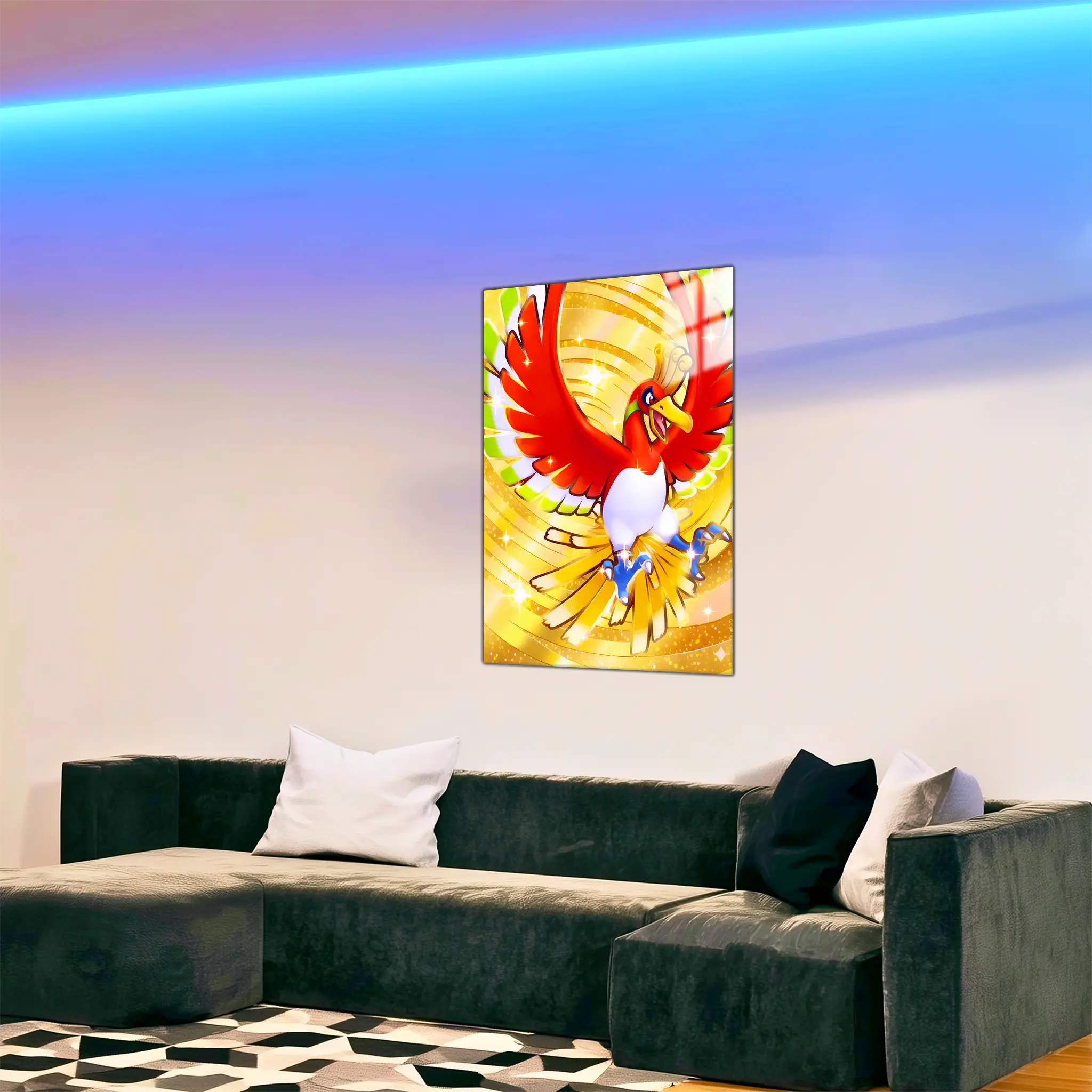 tableau-pokemon-Ho-Oh-legendaire-dans-le-salon | DreamWay