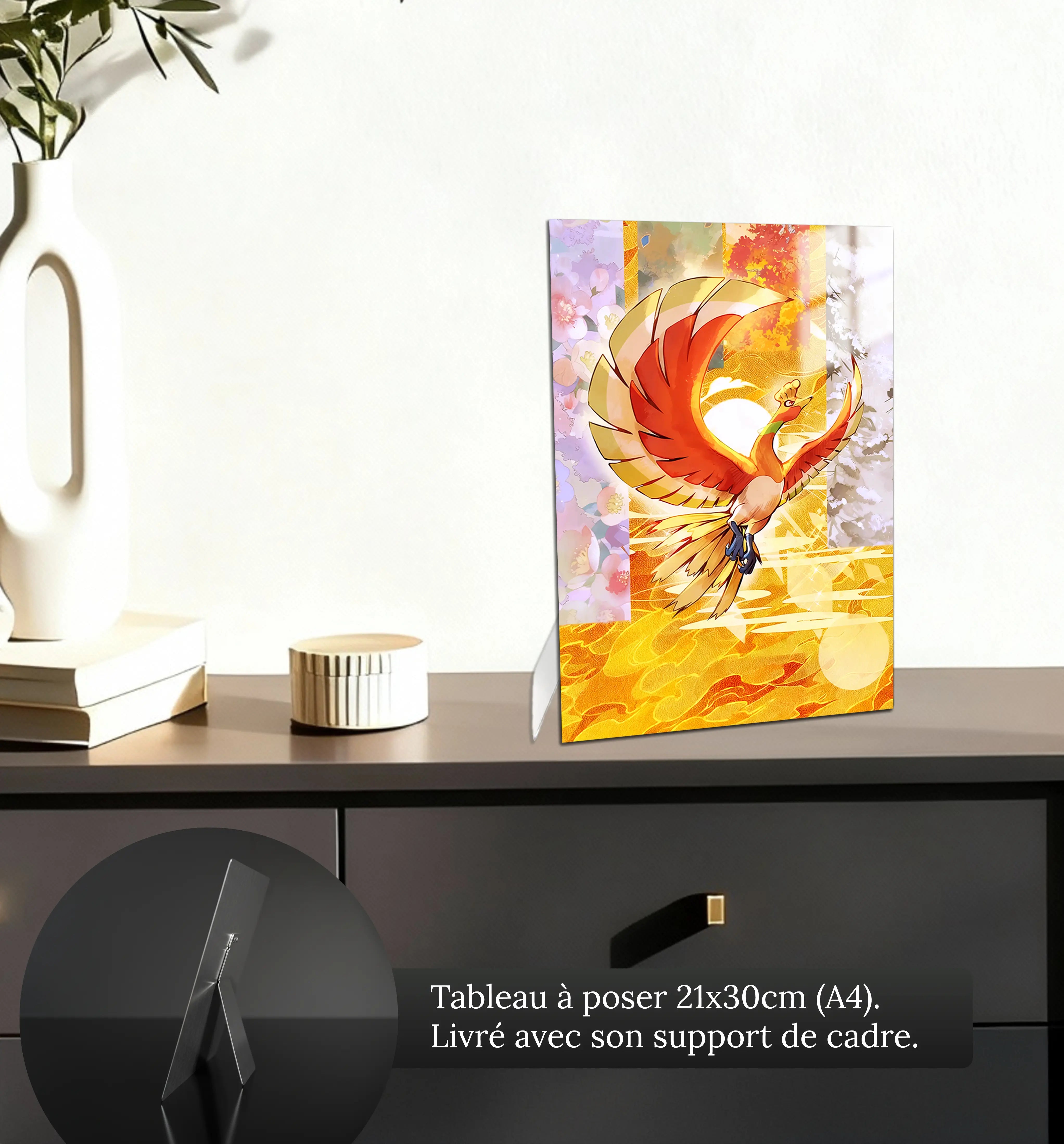 tableau-pokemon-Ho-Oh-petit-format-a-poser-sur-meuble | DreamWay