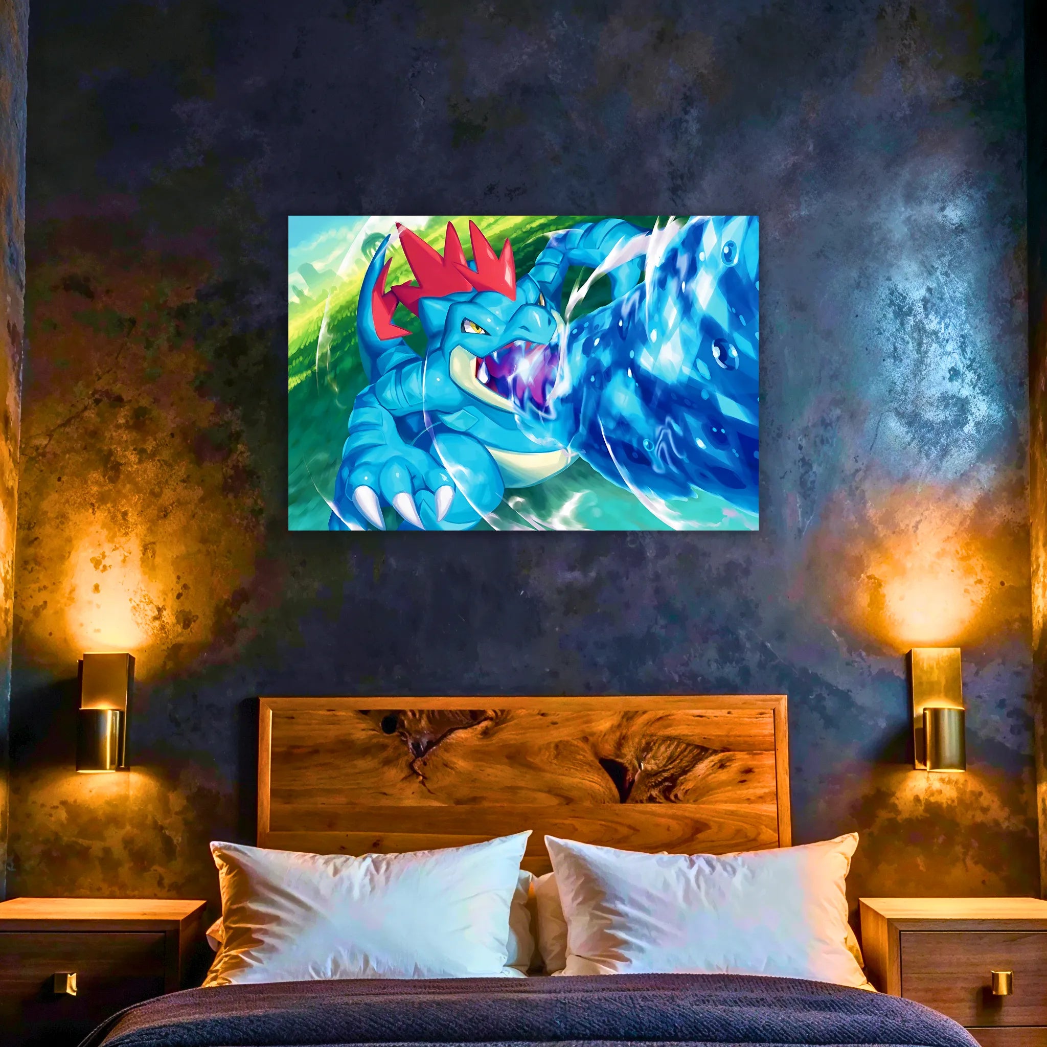 Tableau Pokemon Aligatueur Attaque