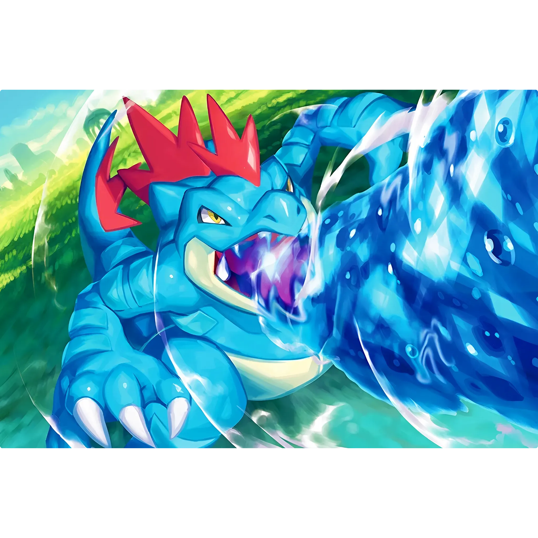 Tableau Pokemon Aligatueur Attaque