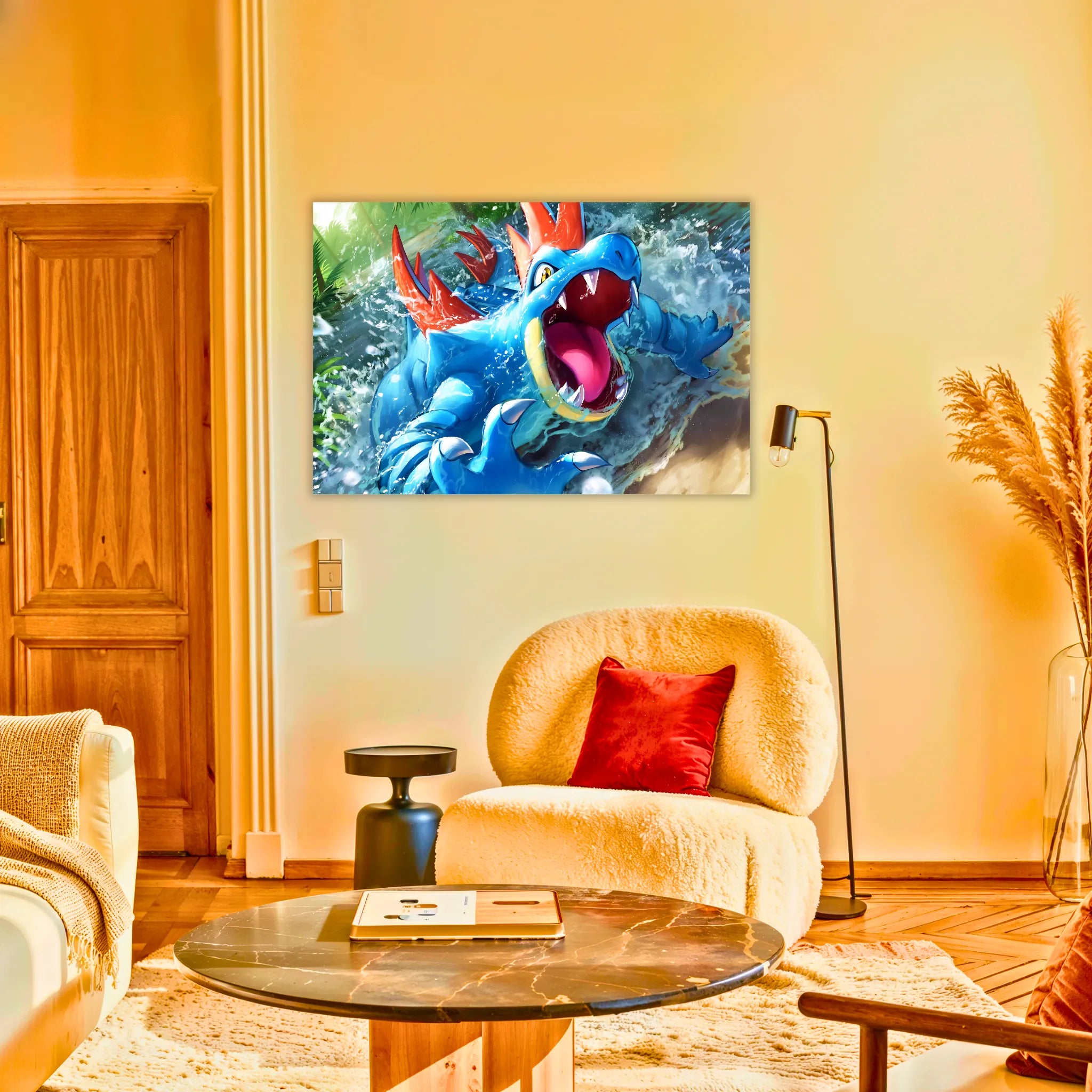 Tableau Pokémon Aligatueur Paysage