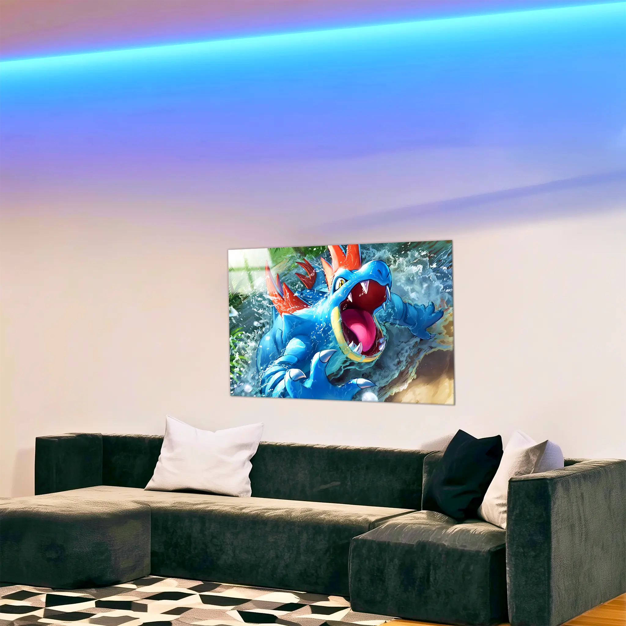 tableau-pokemon-aligatueur-paysage-dans-le-salon | DreamWay