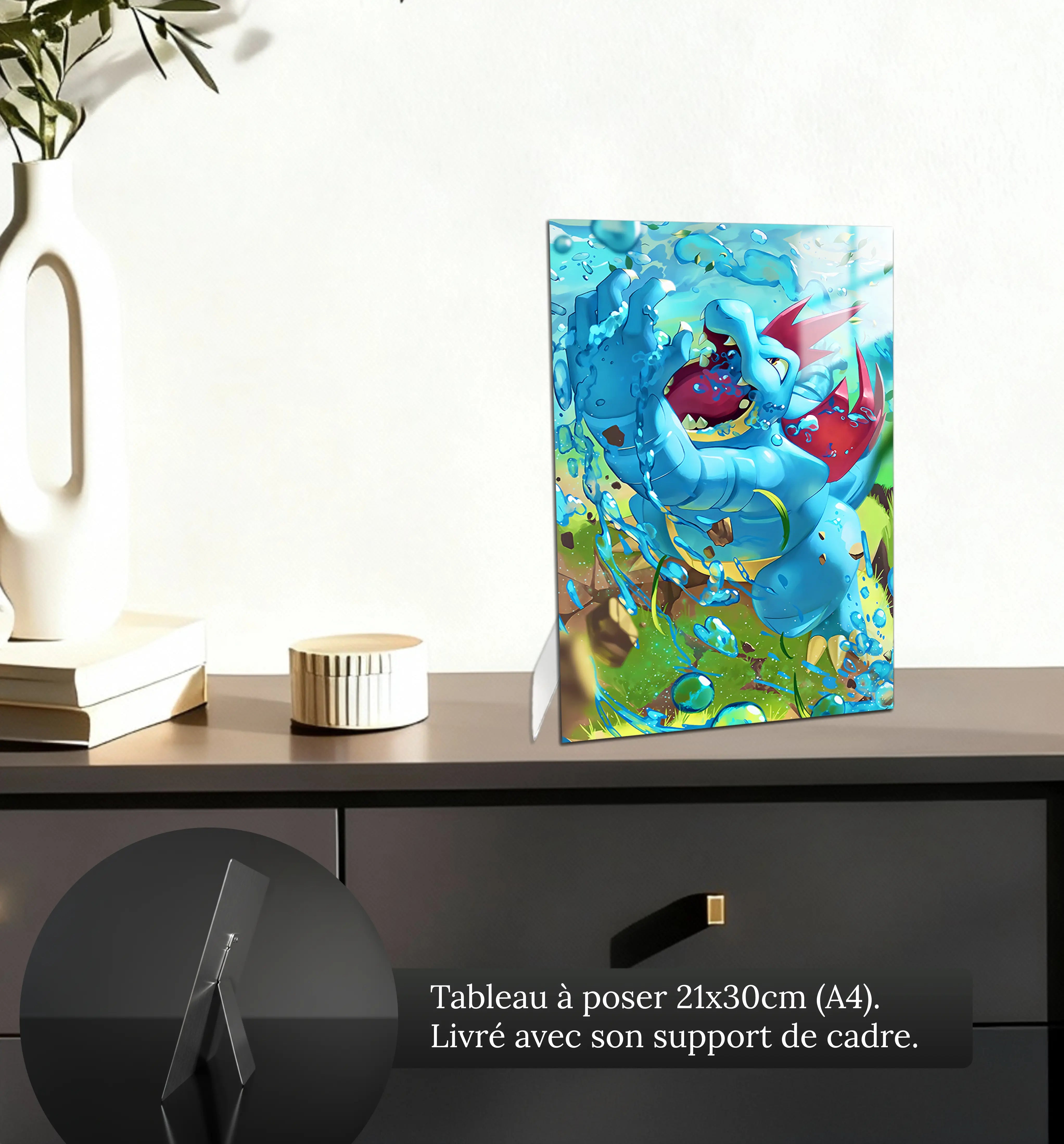tableau-pokemon-aligatueur-petit-format-a-poser-sur-meuble | DreamWay