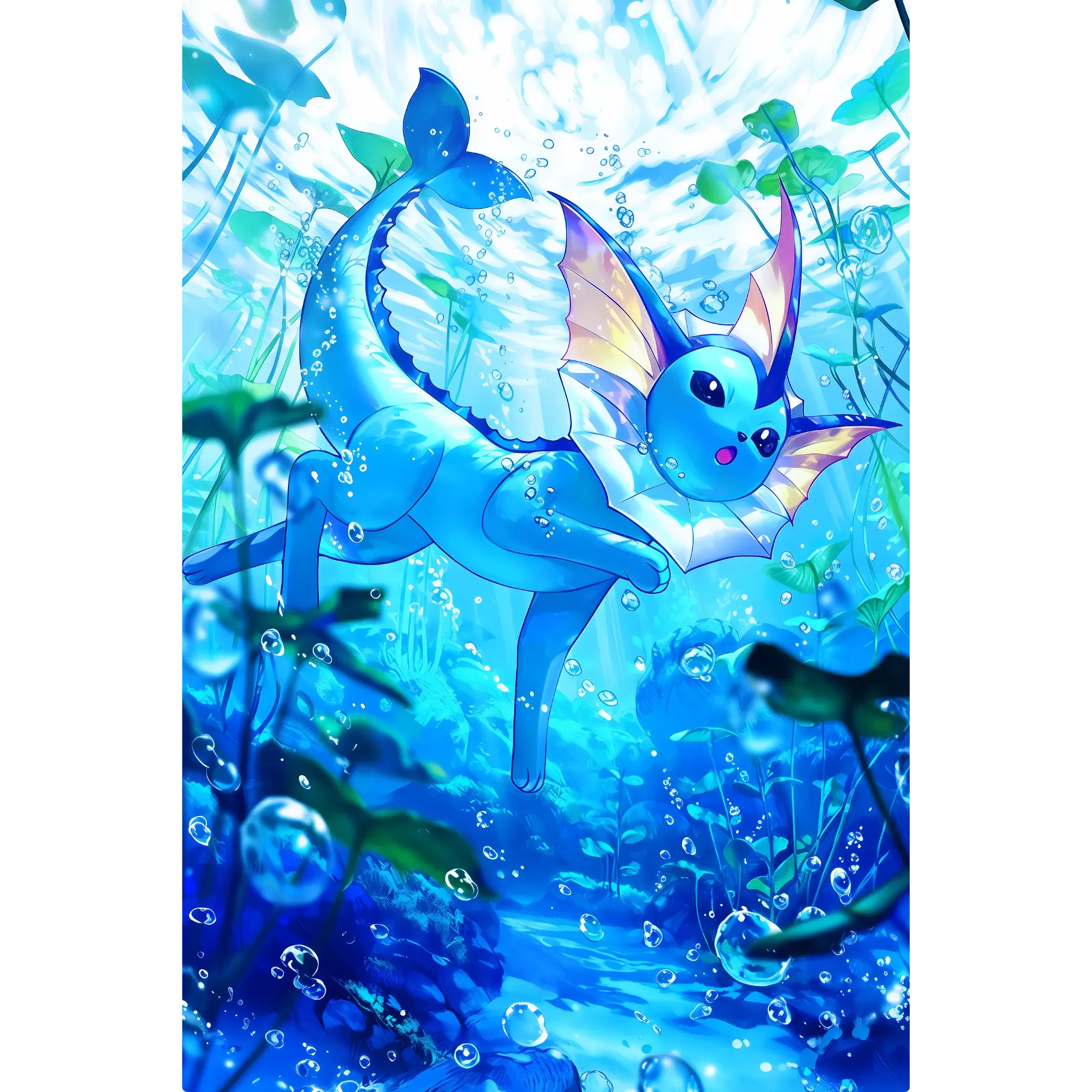 Tableau Pokémon Aquali Dans L'Eau