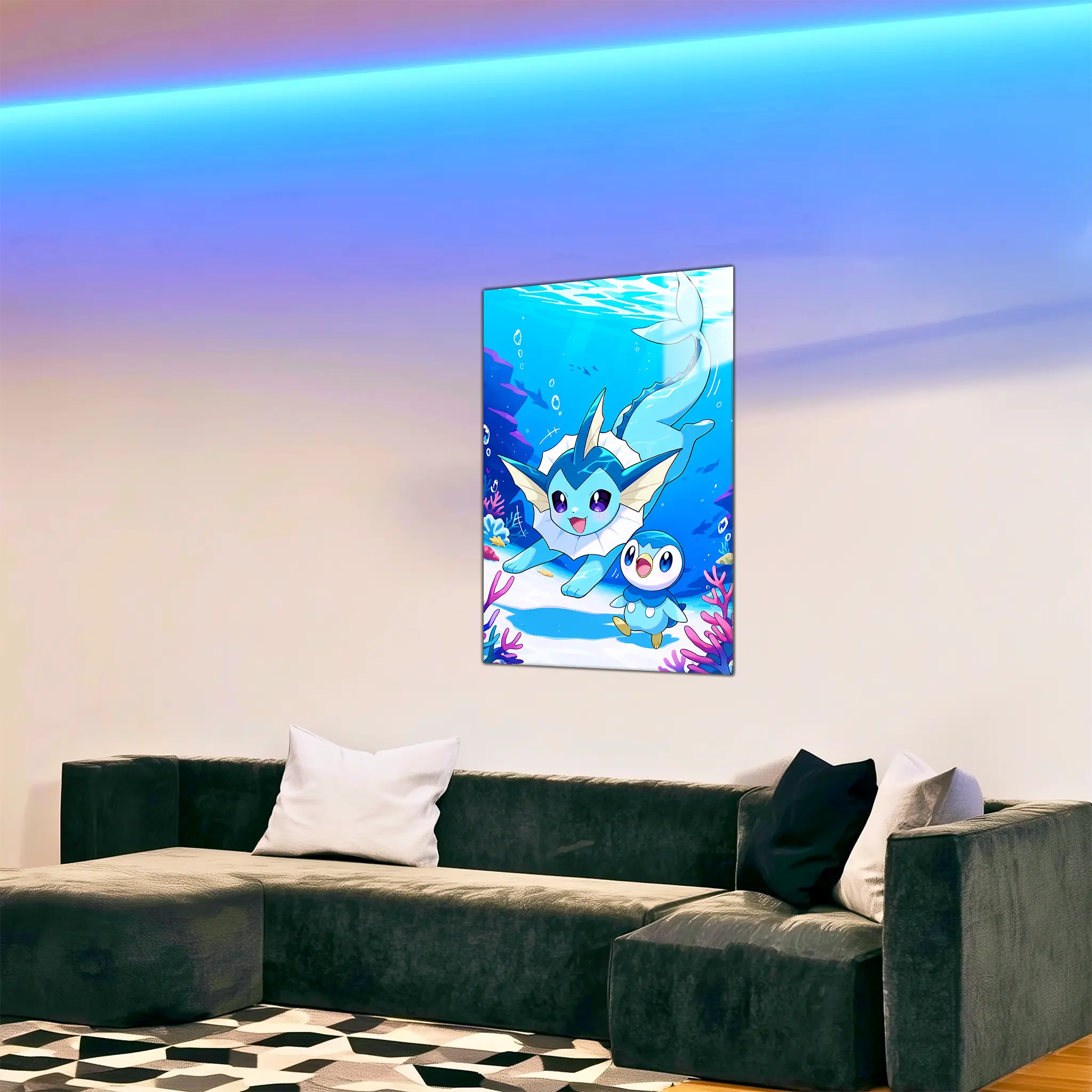 tableau-pokemon-aquali-et-tiplouf-dans-le-salon | DreamWay