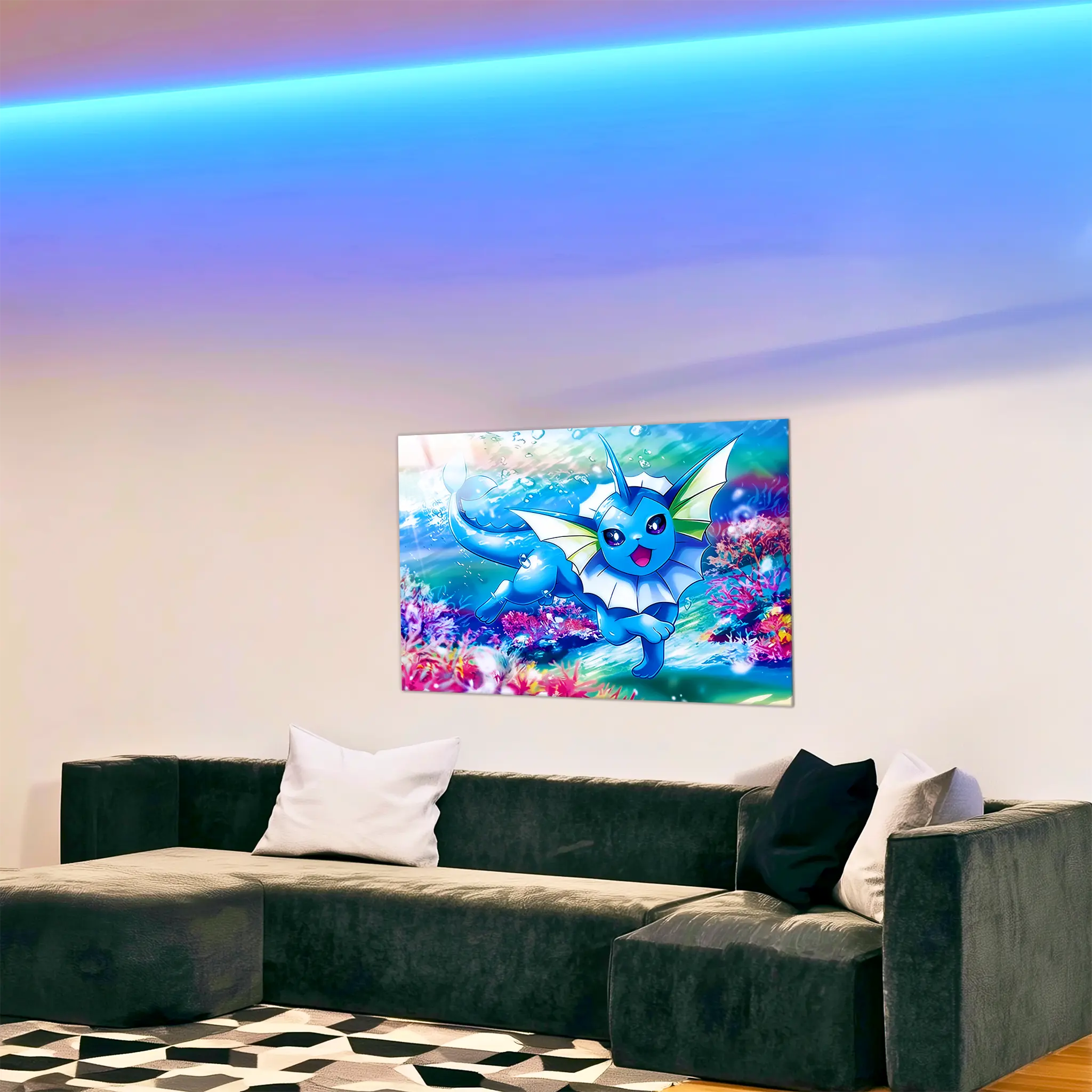 tableau-pokemon-aquali-paysage-dans-le-salon | DreamWay