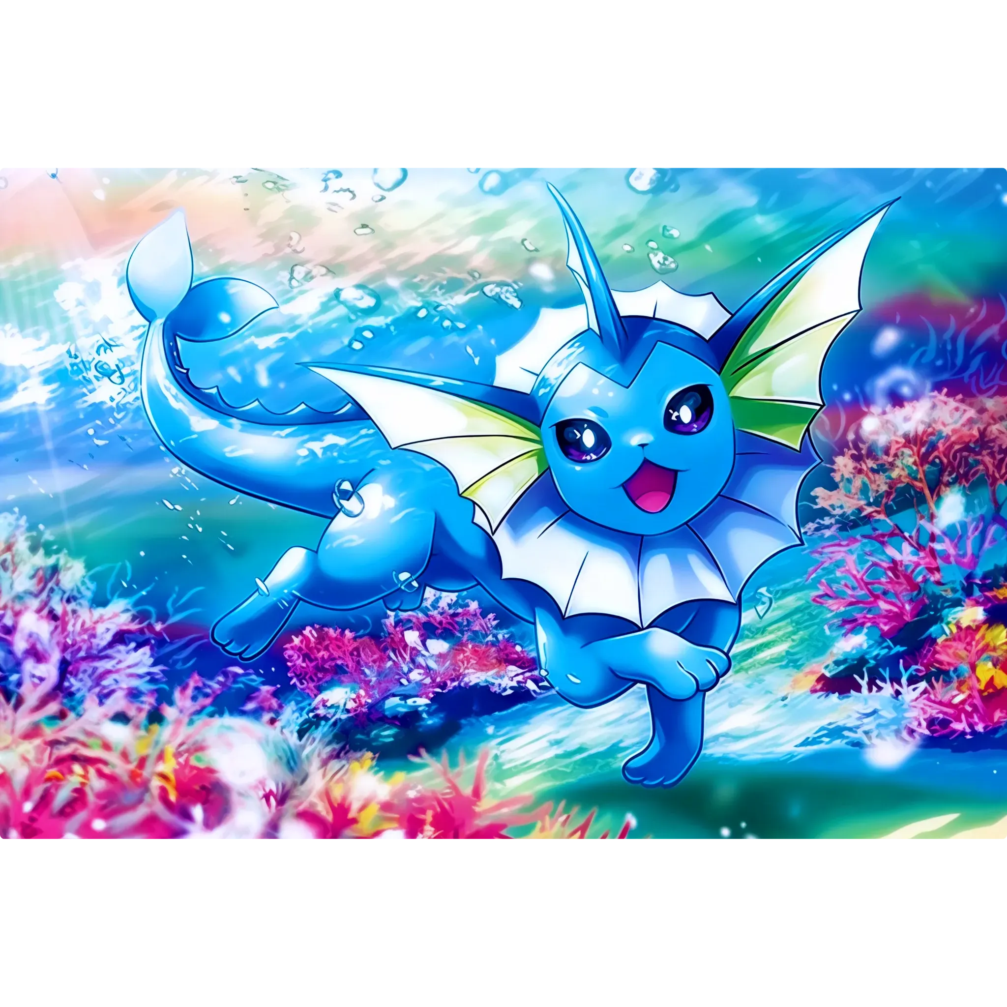 Tableau Pokémon Aquali Paysage